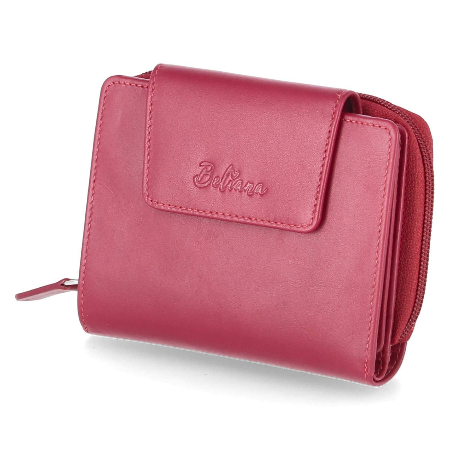 Beliana Geldbörse Beliana BEL37005-07 Damen Geldbörsen Glattleder rot