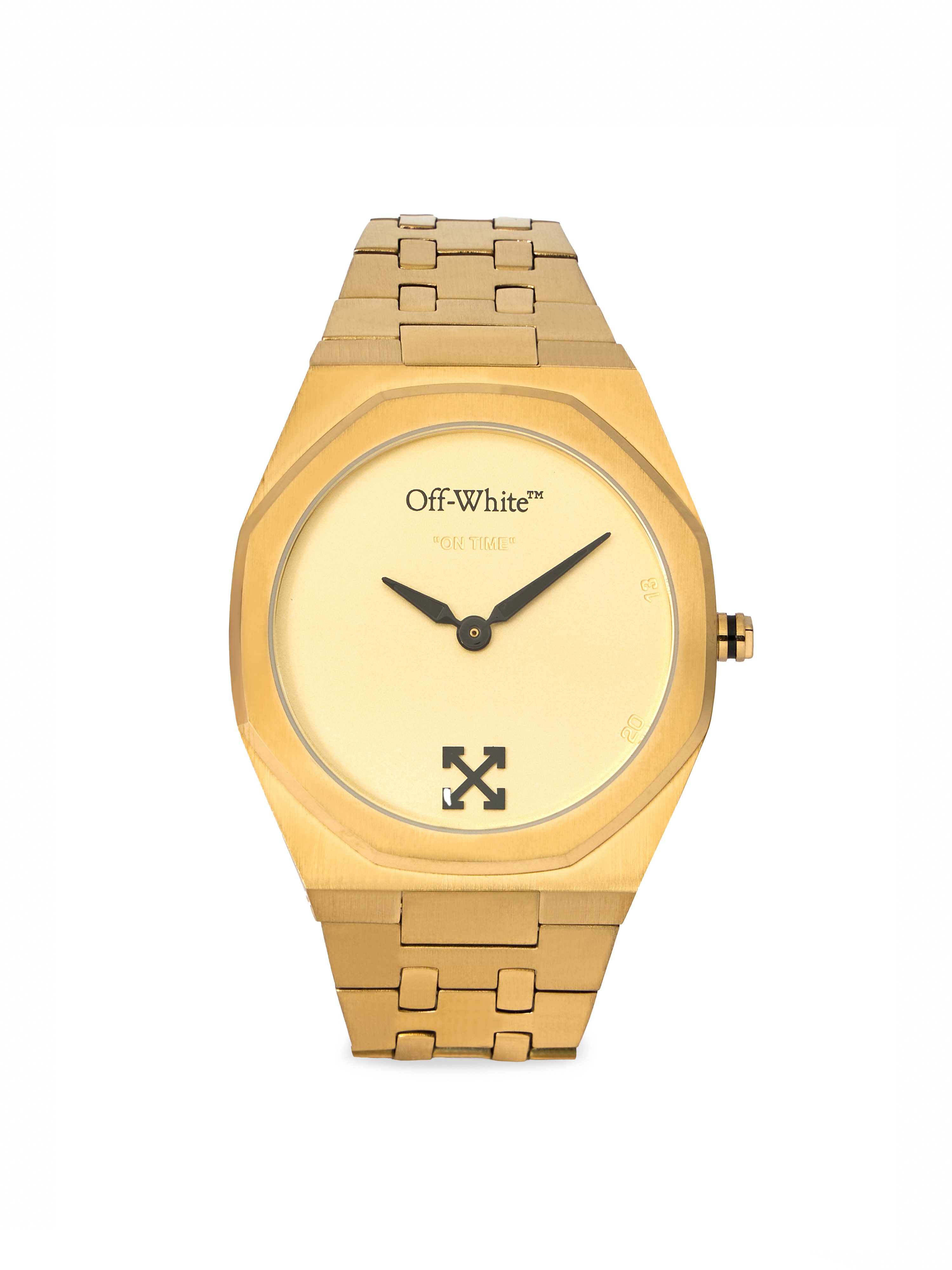 OFF-WHITE Quarzuhr ON TIME OW1G018M0035, Armbanduhr, Herrenuhr, Edelstahlarmband, analog