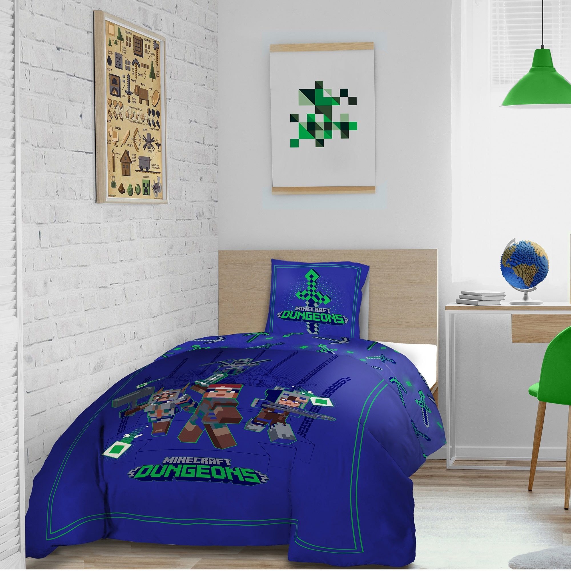Familando Kinderbettwäsche Minecraft Bettwäsche Set für günstig online kaufen
