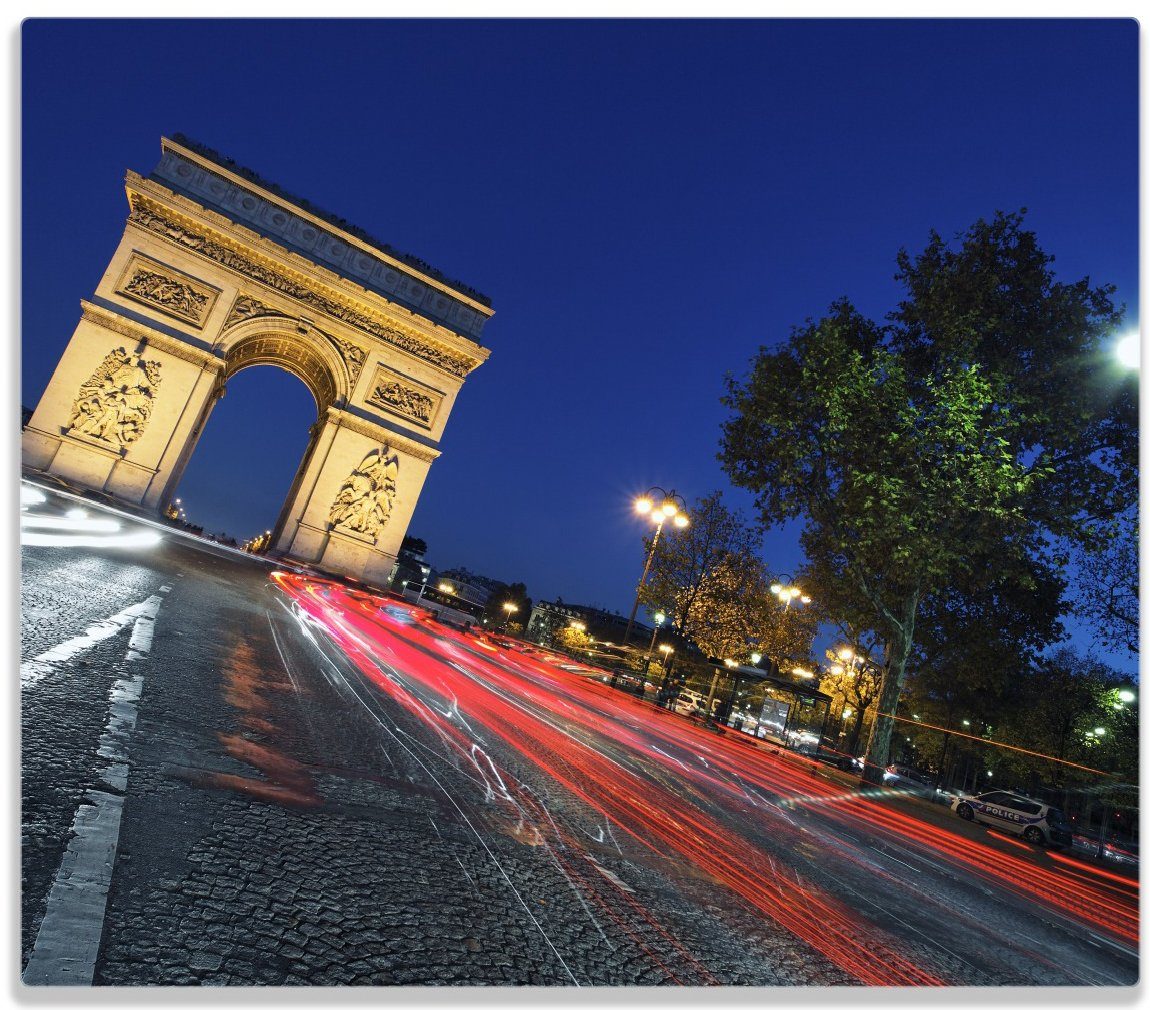 1 Frankreich ESG-Sicherheitsglas, in Arc verschiedene Wallario inkl. Paris Triomphe (Glasplatte, 5mm Nacht, bei - de Größen Herd-Abdeckplatte tlg., Noppen),