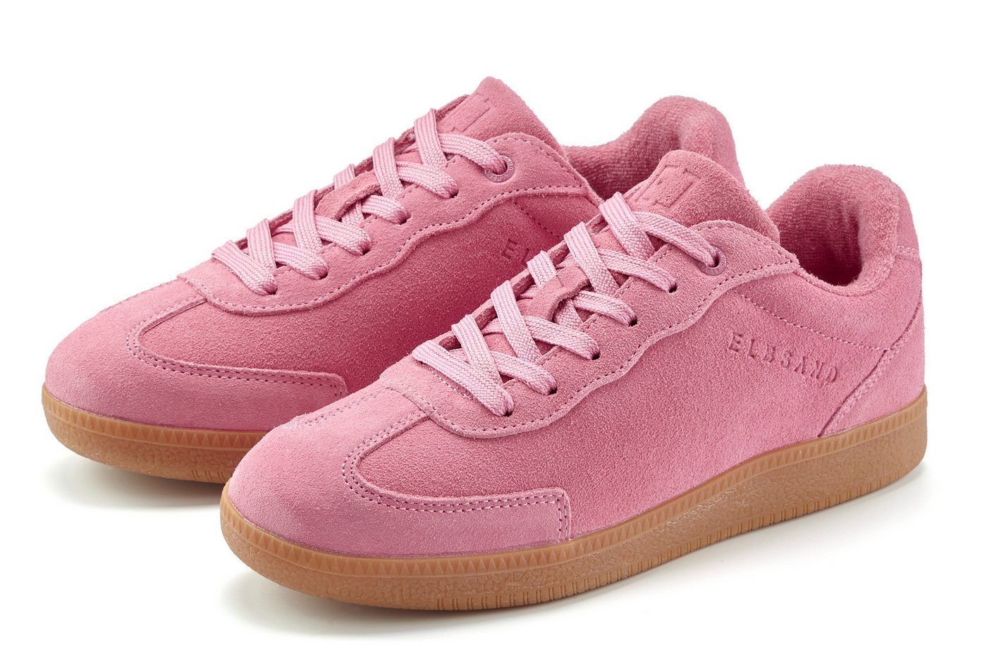 Elbsand Freizeitschuh, Schnürschuh, Turnschuh, Retro Sneaker, Lederschuh Sneaker Ledersneaker, Schnürhalbschuh aus Leder im modernen Retro Look