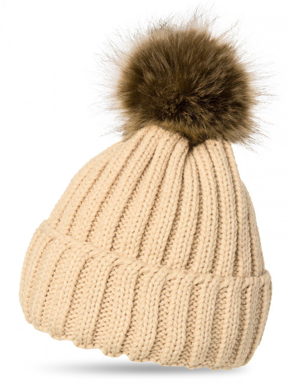 Caspar Bommelmütze MU054 Damen Winter Strickmütze günstig online kaufen