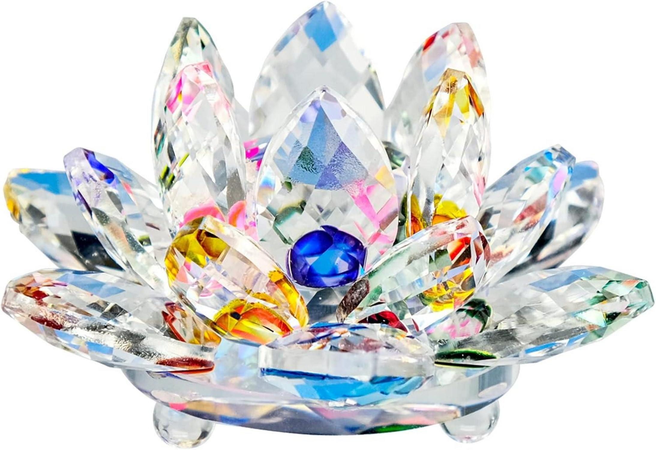 Glas Kristall Lotusblume Blume Kristallglas Hochzeit Dekoration