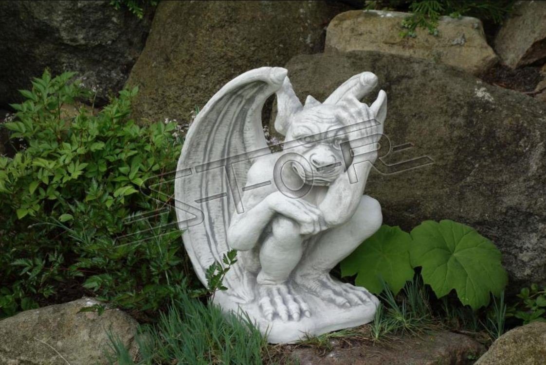 JVmoebel Skulptur Skulptur Drachen Kind Garten Skulpturen Figuren Statuen Statue Neu