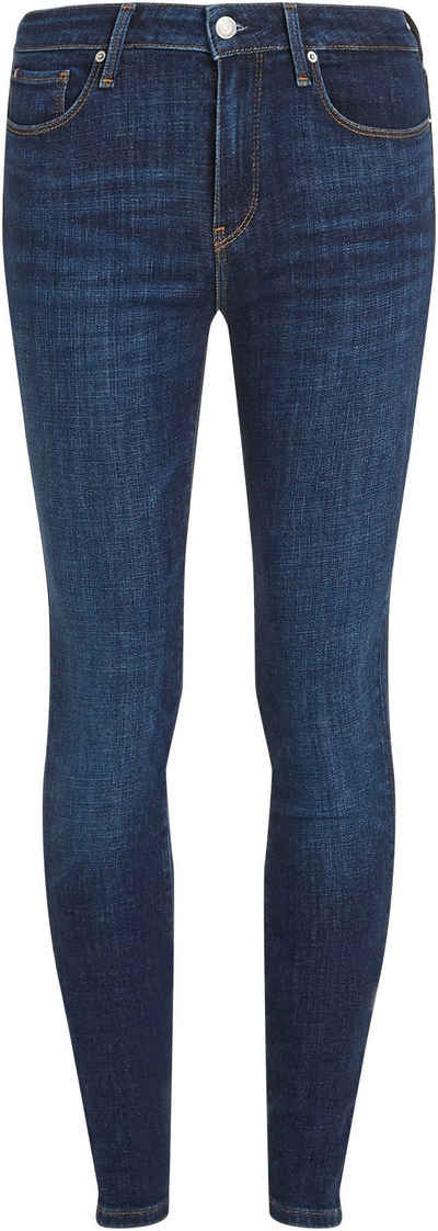Tommy Hilfiger Curve Skinny-fit-Jeans CRV TH FLX HARLEM SKNNY HW PAM mit Logostickerei