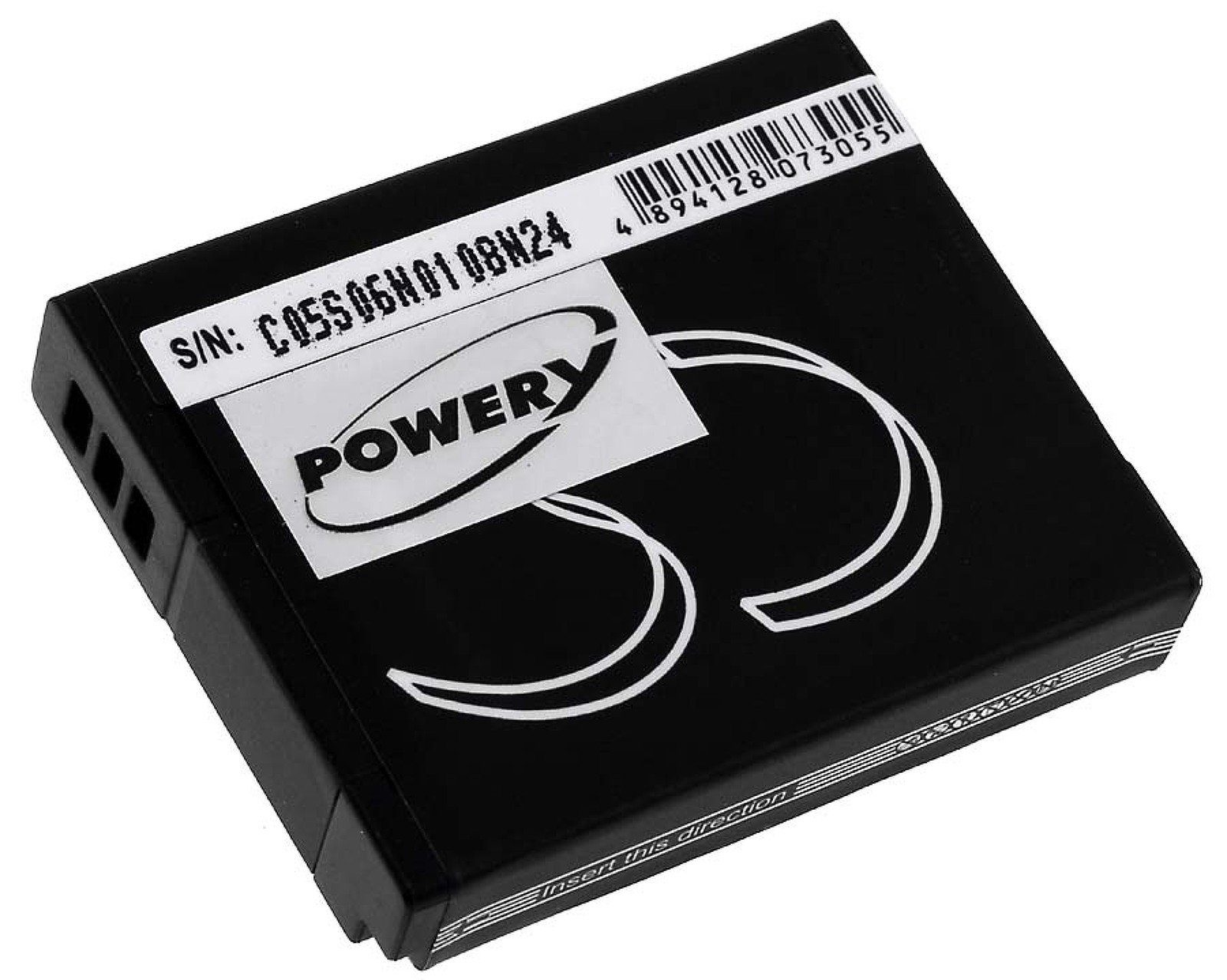 mAh V) für Powery Panasonic (3.7 Typ Kamera-Akku 1100 Akku DMW-BCM13