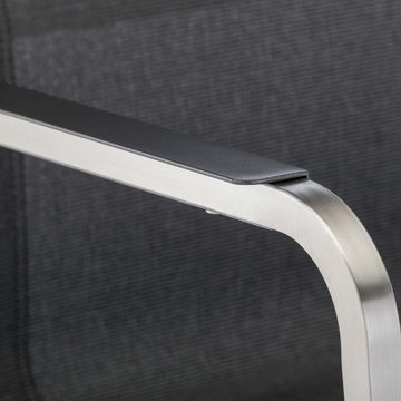 KETTLER Sessel Kettler FEEL Design Stapelsessel Edelstahl grau meliert