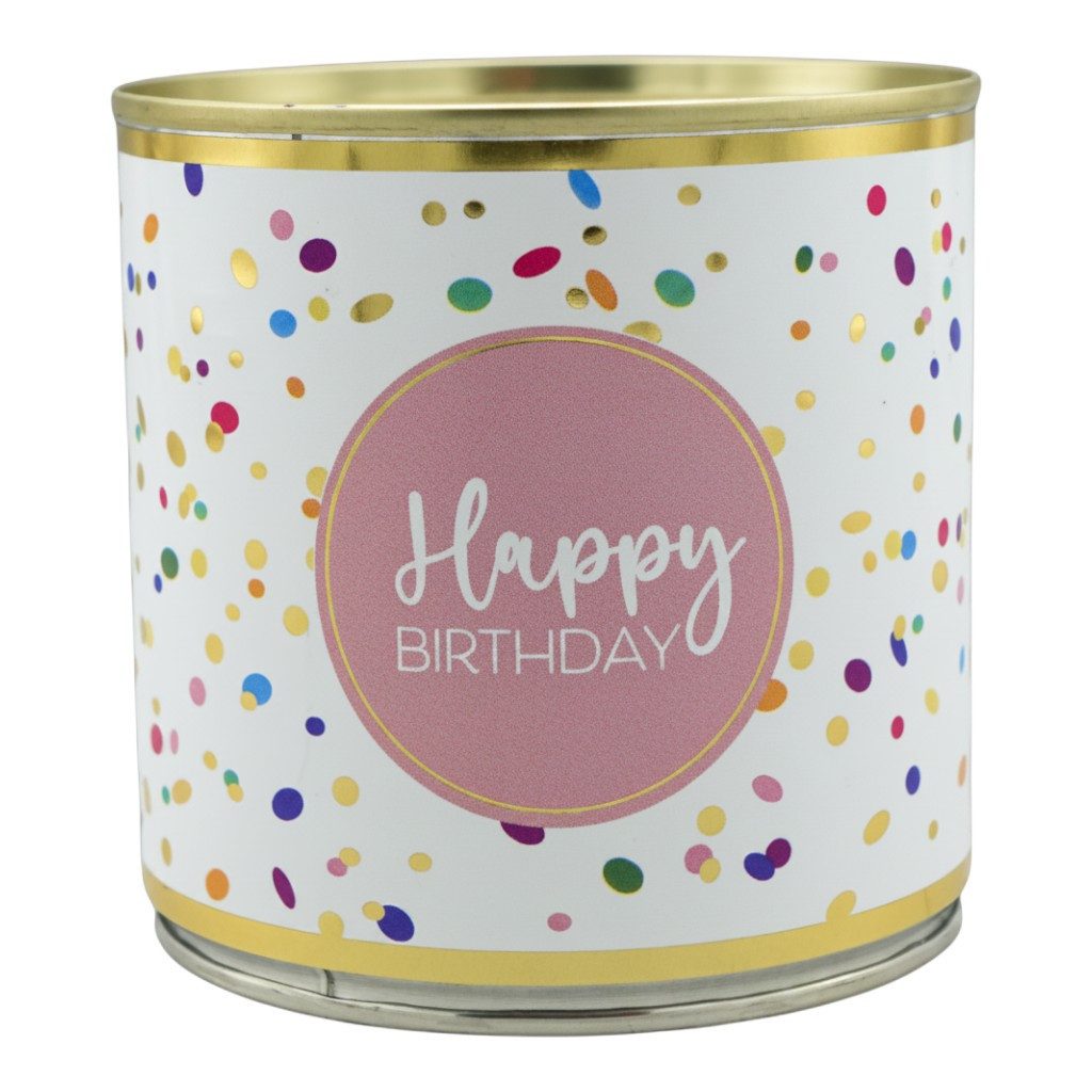 Wondercandle Geburtstagskerze Happy Birthday Brownie Kuchen in der Dose – Schokoladige Geschenkidee (kein Set, kein Set)