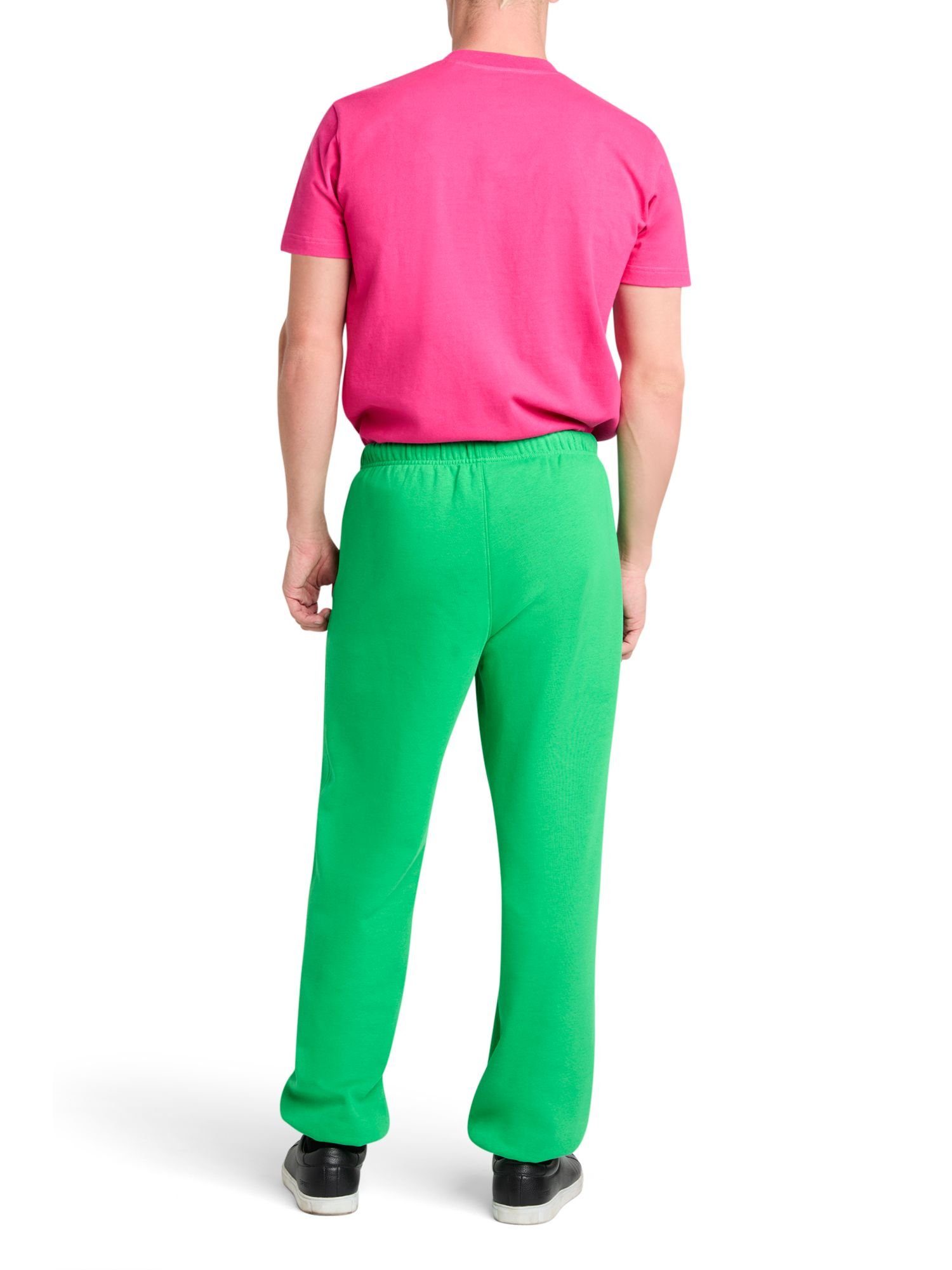 Baumwollfleece GREEN Jogginghose Esprit Logo-Sweatpants aus