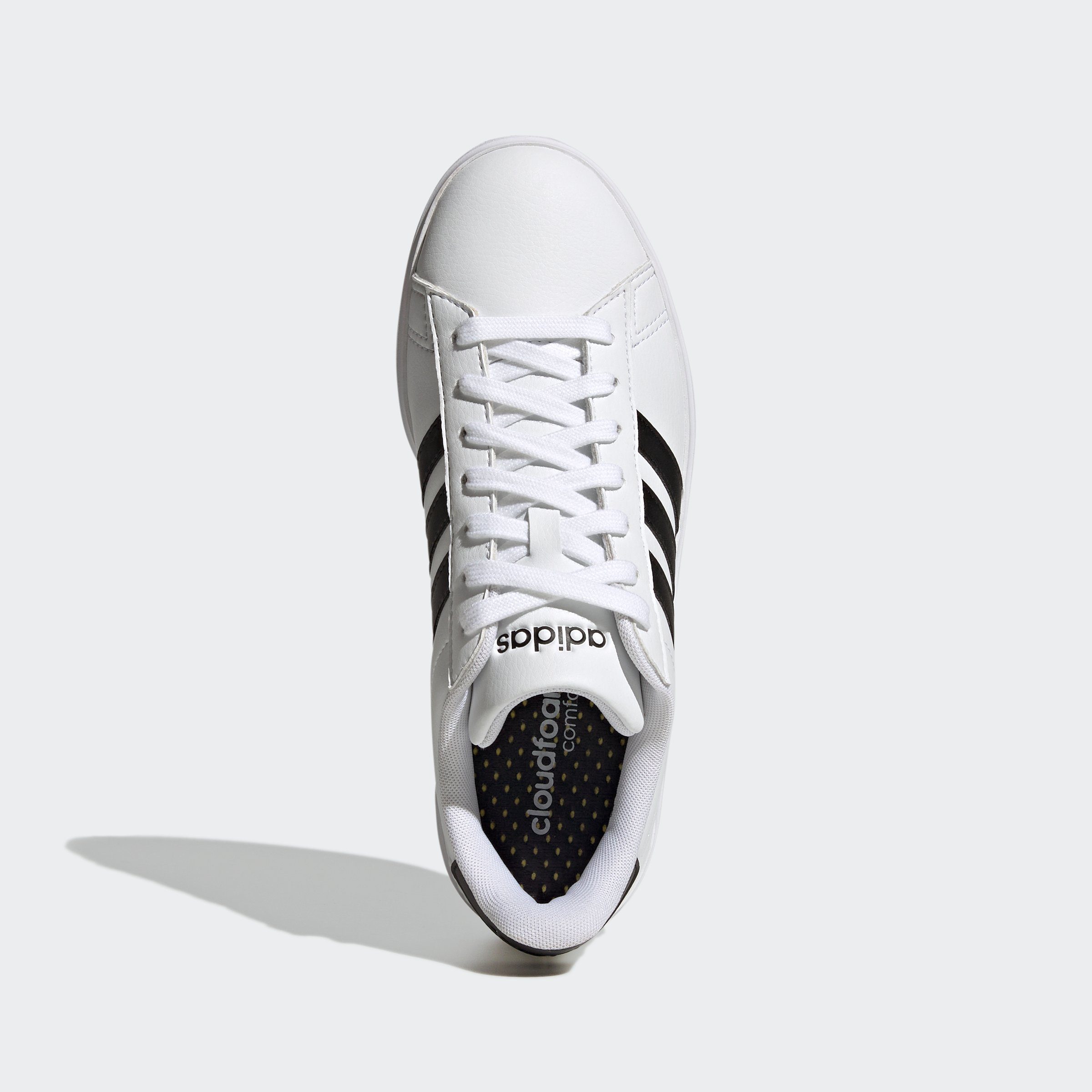 Sneaker Black Cloud Core COURT den COMFORT / White COURT Black adidas GRAND Design Spuren / Sportswear Core CLOUDFOAM LIFESTYLE adidas Superstar auf des