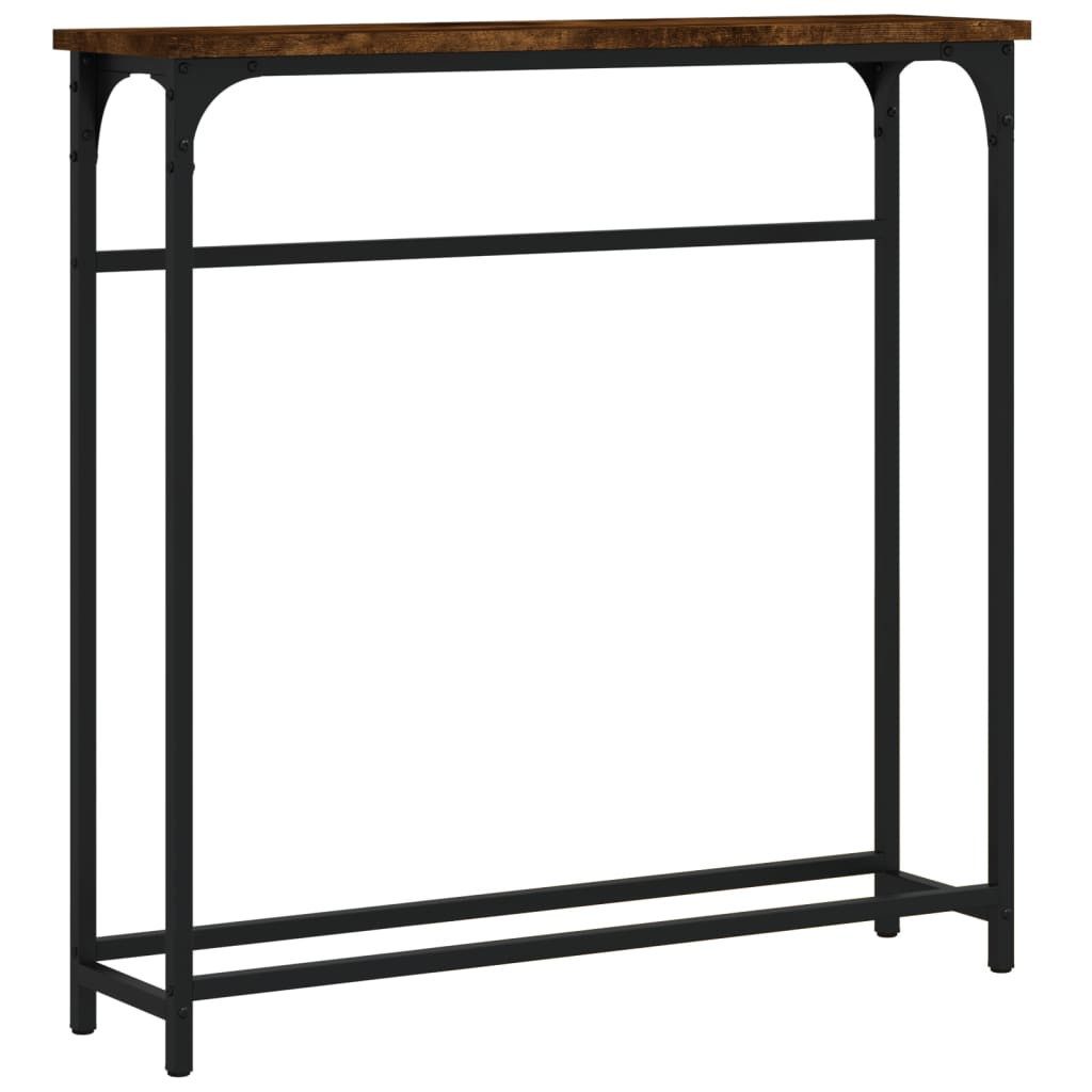 vidaXL Beistelltisch Konsolentisch Räuchereiche 75x19,5x75 cm günstig online kaufen