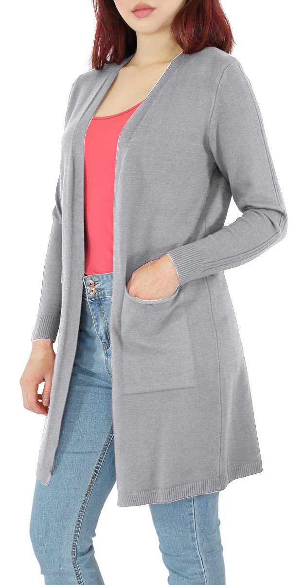 dy_mode Cardigan Damen Strickjacke Langarm Strick günstig online kaufen