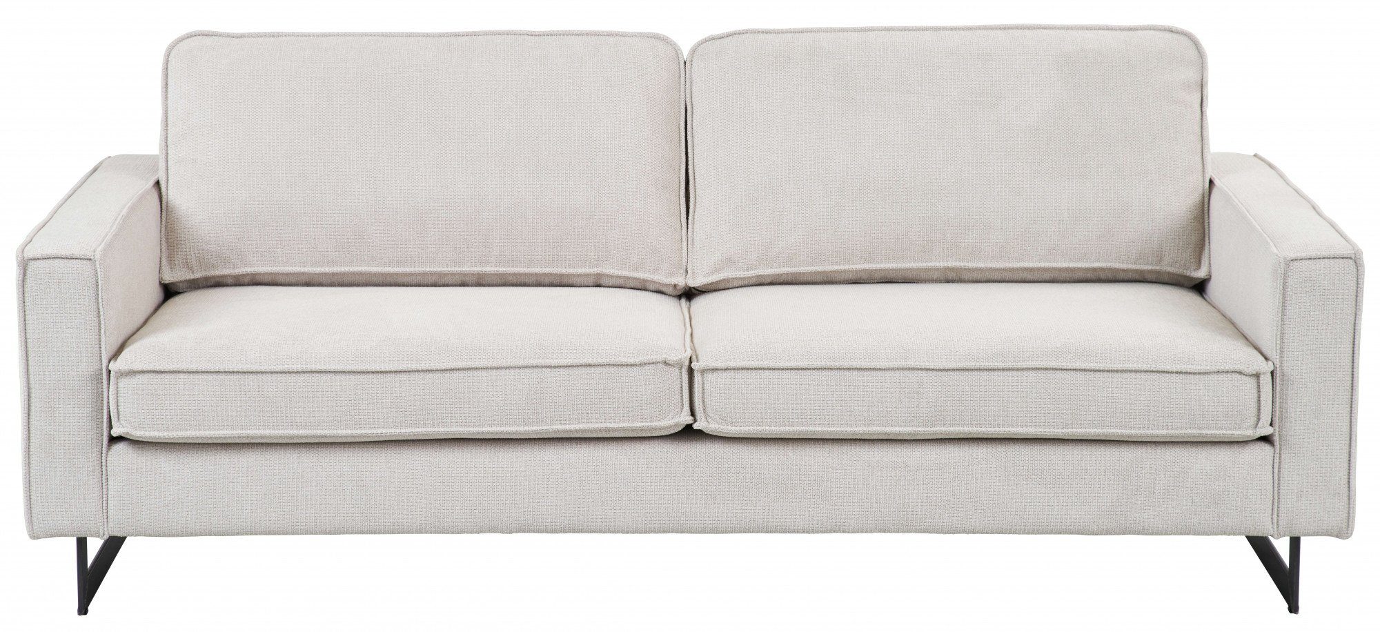 Home affaire 3-Sitzer "Pinto, 206 cm, Cord, Chenille, Lederoptik" mit Keder günstig online kaufen