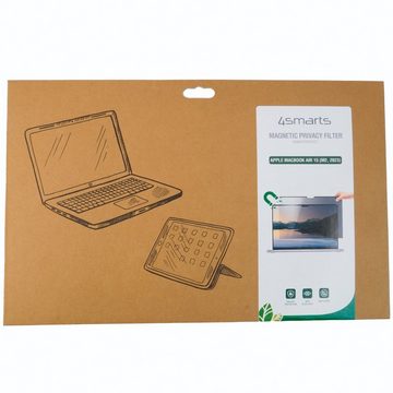 4smarts Magnetic Privacy Filter für Apple MacBook Air 15 (M2), Displayschutzfolie, Blickschutz Magnetbefestigung Case Friendly