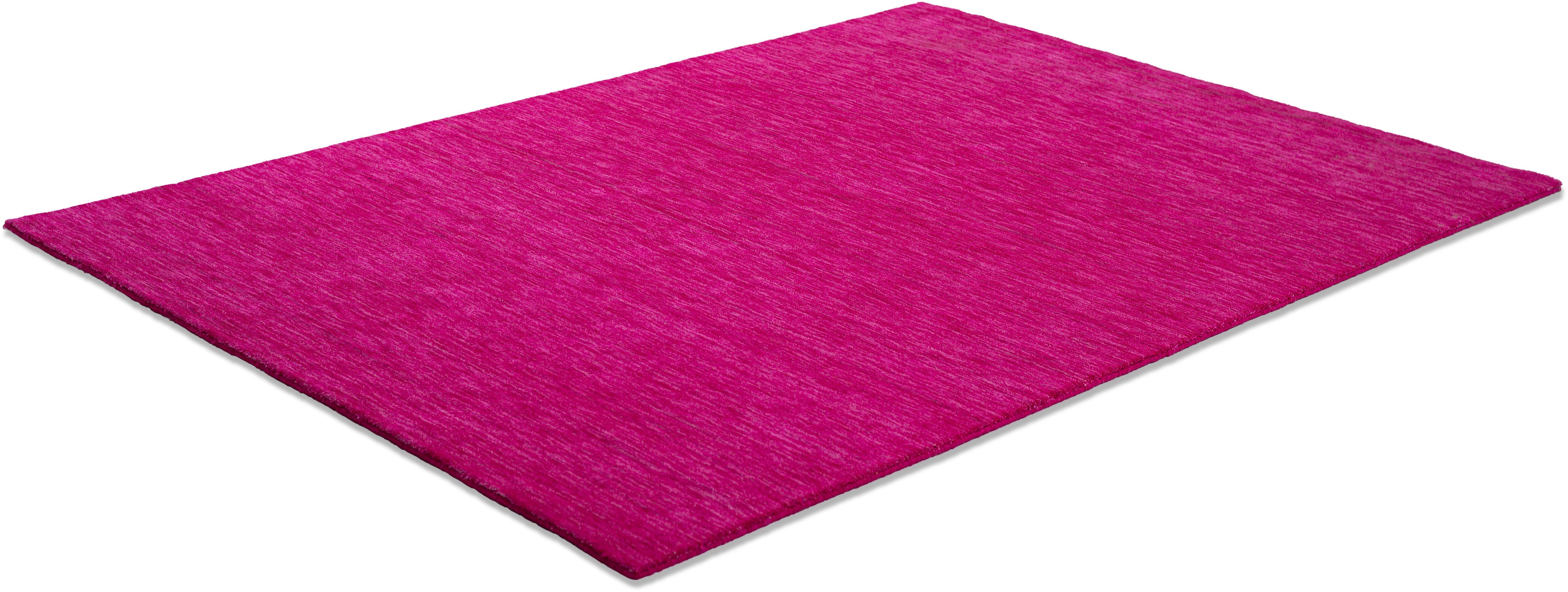 OTTO home Wollteppich Karchau, rechteckig, Höhe: 13 mm, Handweb Teppich, meliert, reine Wolle, handgewebt, brilliante Farben