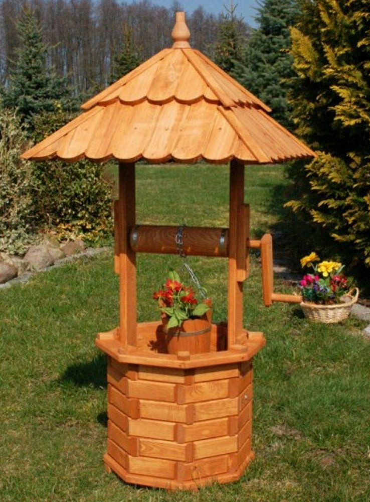 DEKO VERTRIEB BAYERN Zierbrunnen XL Holzbrunnen günstig online kaufen