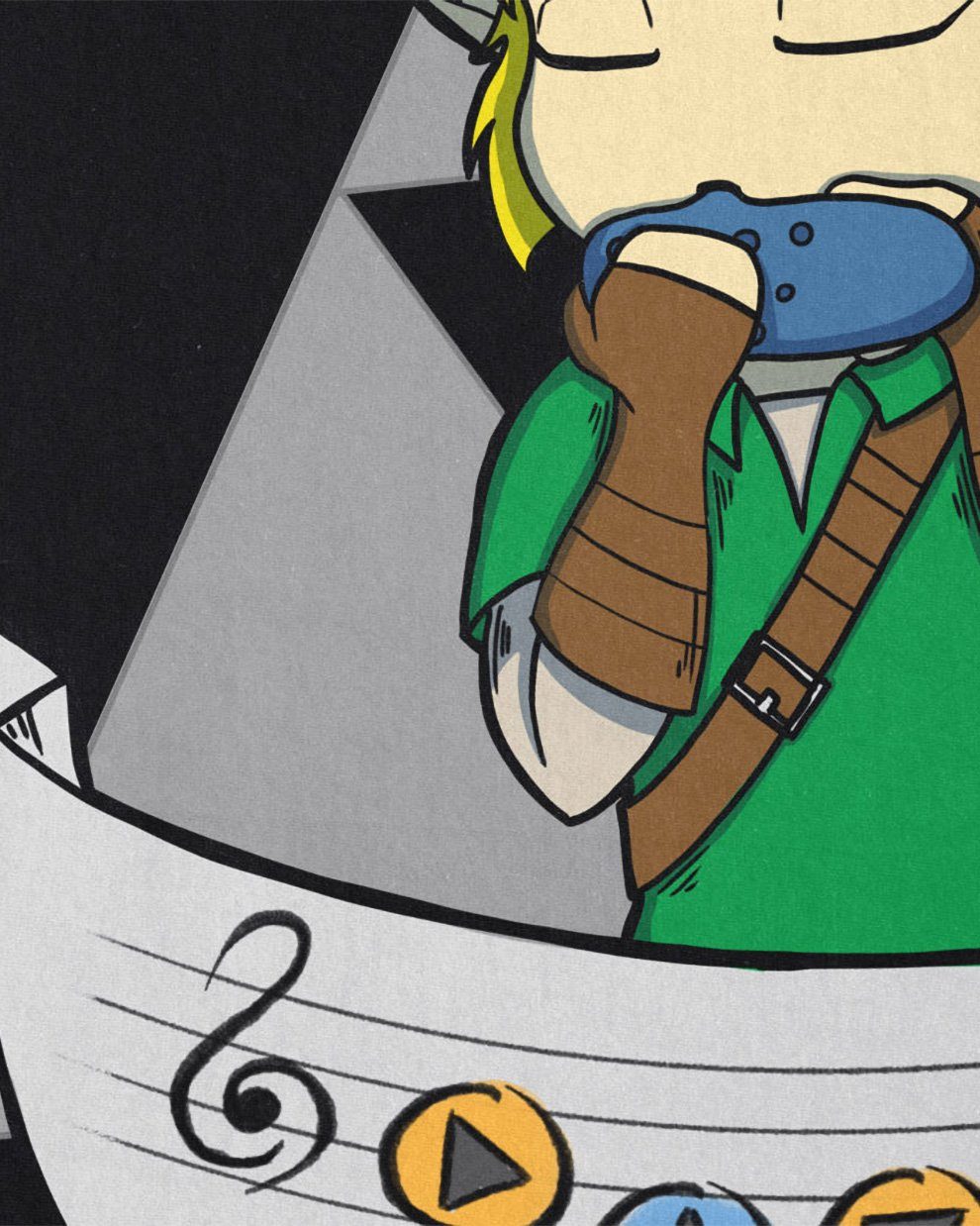 style3 T-Shirt Song of Time link hyrule ocarina zelda nintendo switch günstig online kaufen