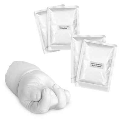 Navaris Modelliermasse 3D Abformset Gipsabdruck Baby Hand Fuß - pH-neutral (1-tlg)