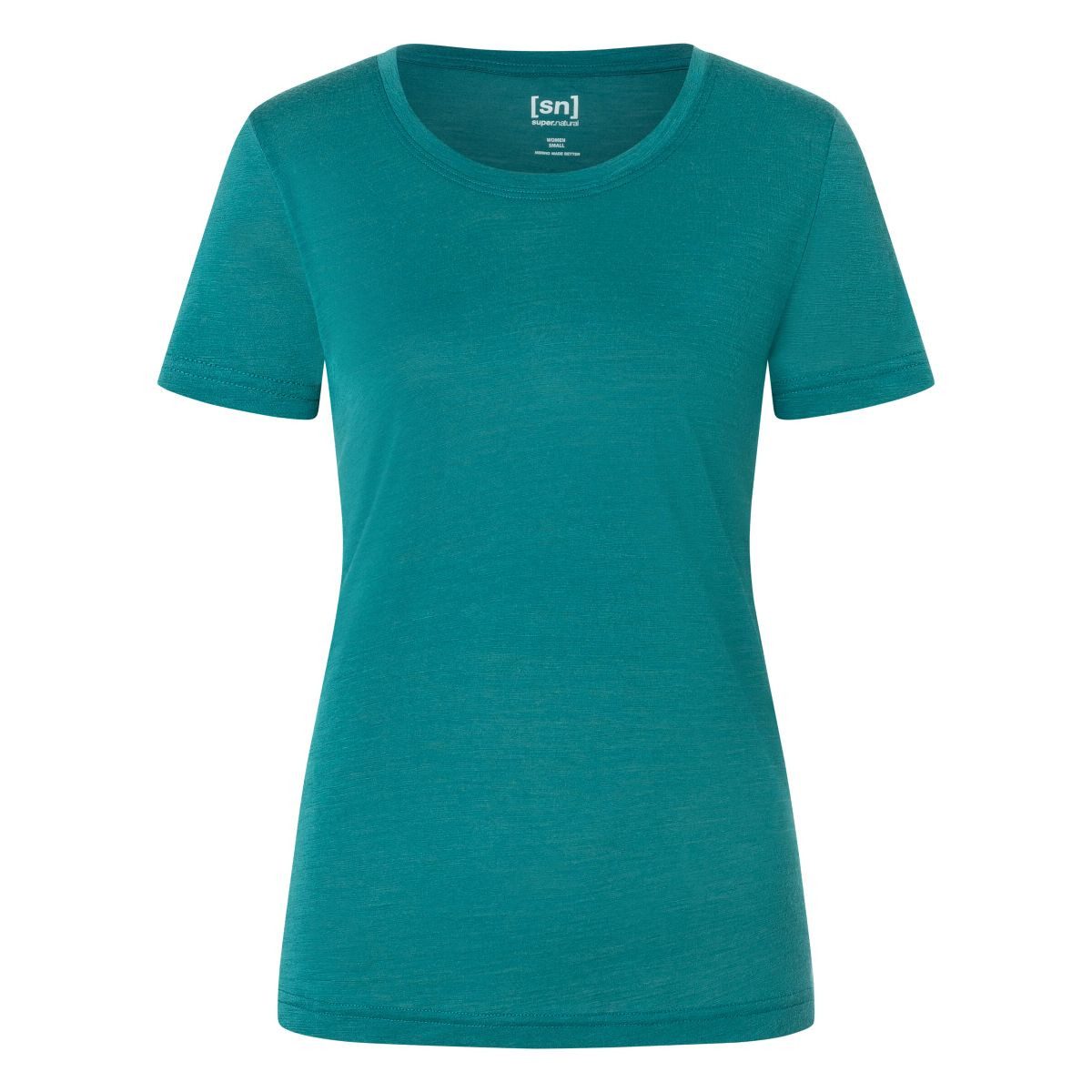 SUPER.NATURAL Kurzarmshirt W Midsummer Tee Leichtes, atmungsaktives Merino T-Shirt für Damen, ideal für Alltag