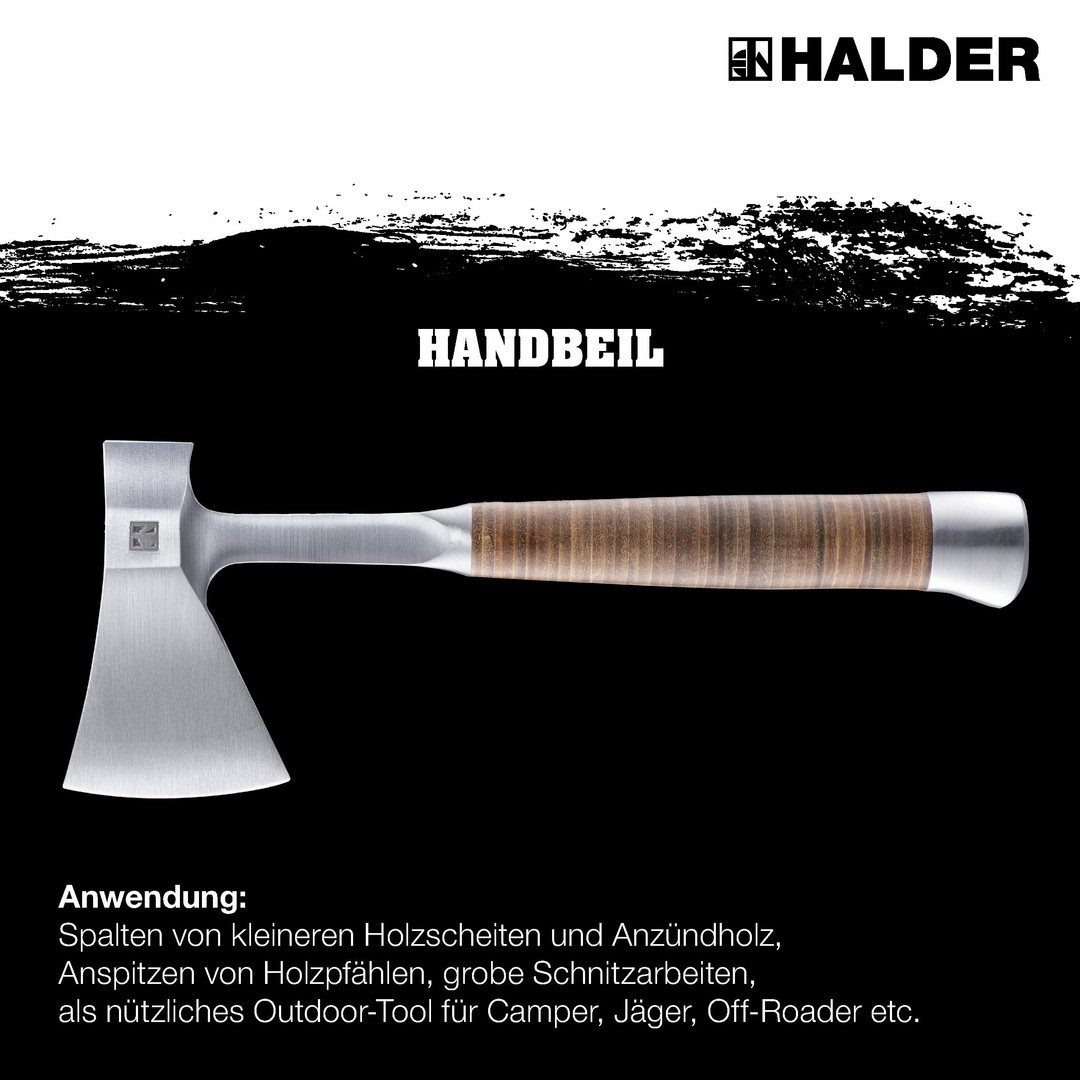 Beil HALDER Handbeil Ganzstahl in Holzbox