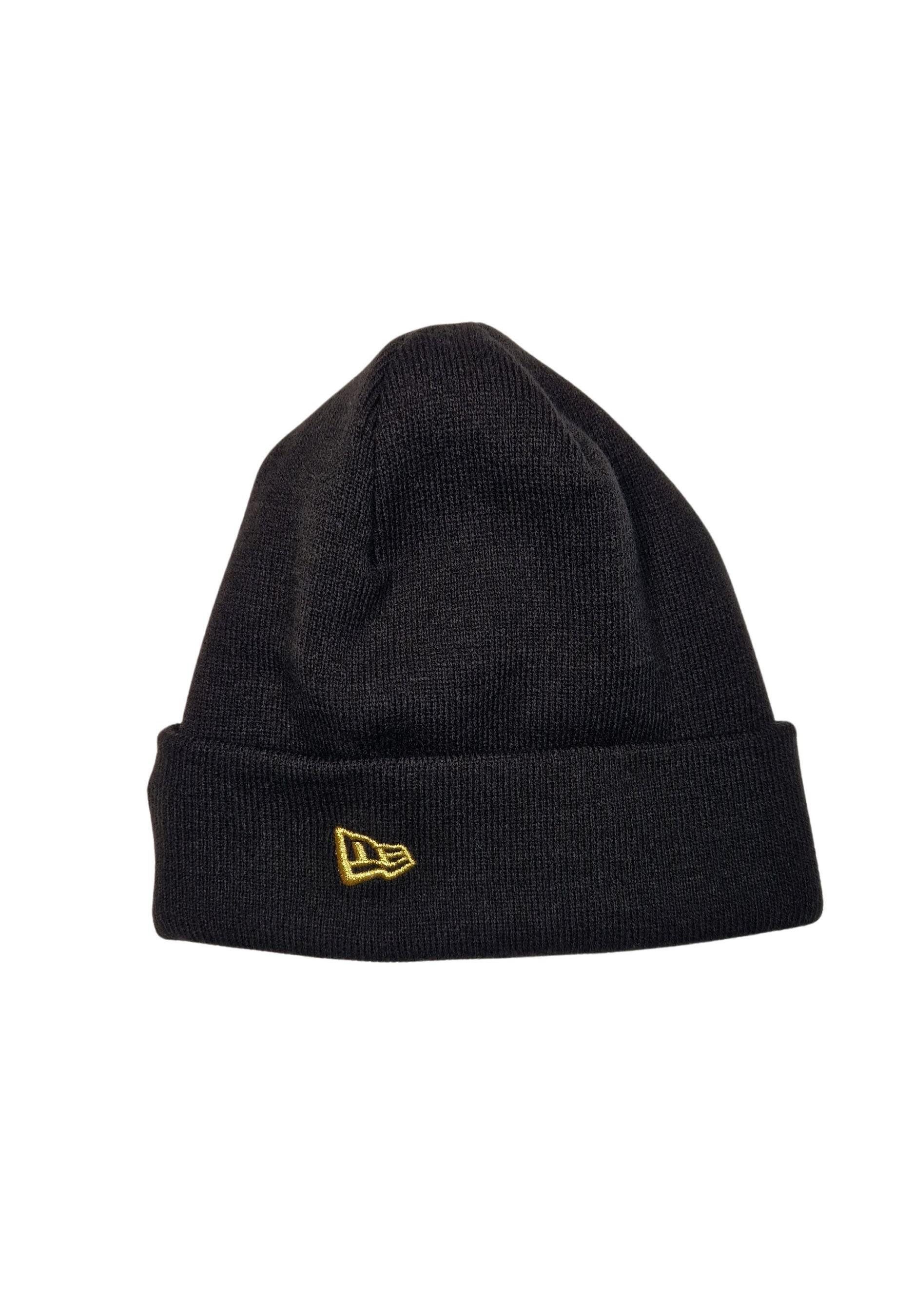 New Era Beanie Buffalo Bills NFL Metallic Logo Cuff Knit Schwarz Gold Beanie-Mütze Ne (1-St)
