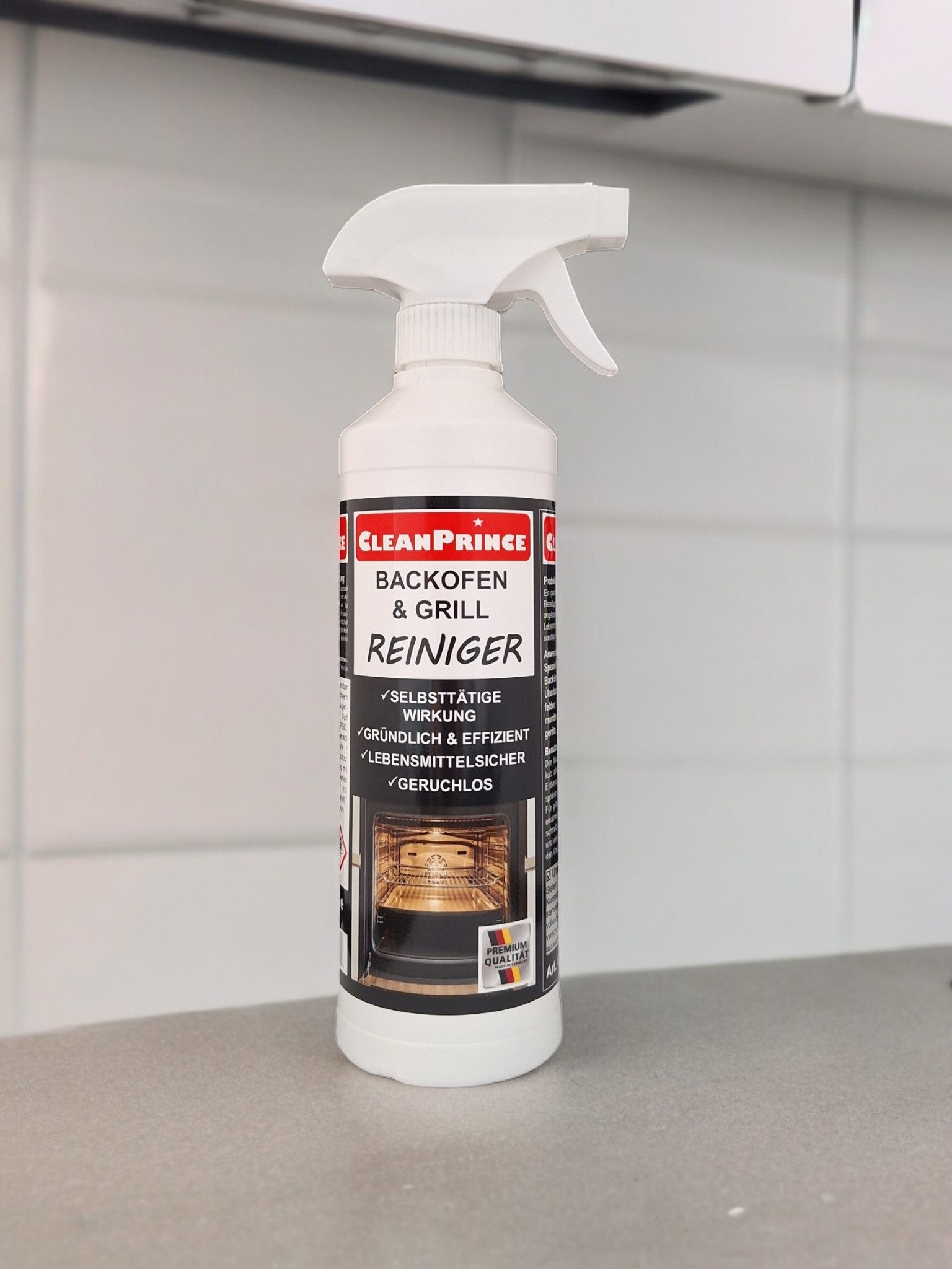 CleanPrince Backofen- und Grill - Reiniger, Backofenreiniger Grillreiniger Backofenreiniger (Beseitigung massivster Verkrustungen)