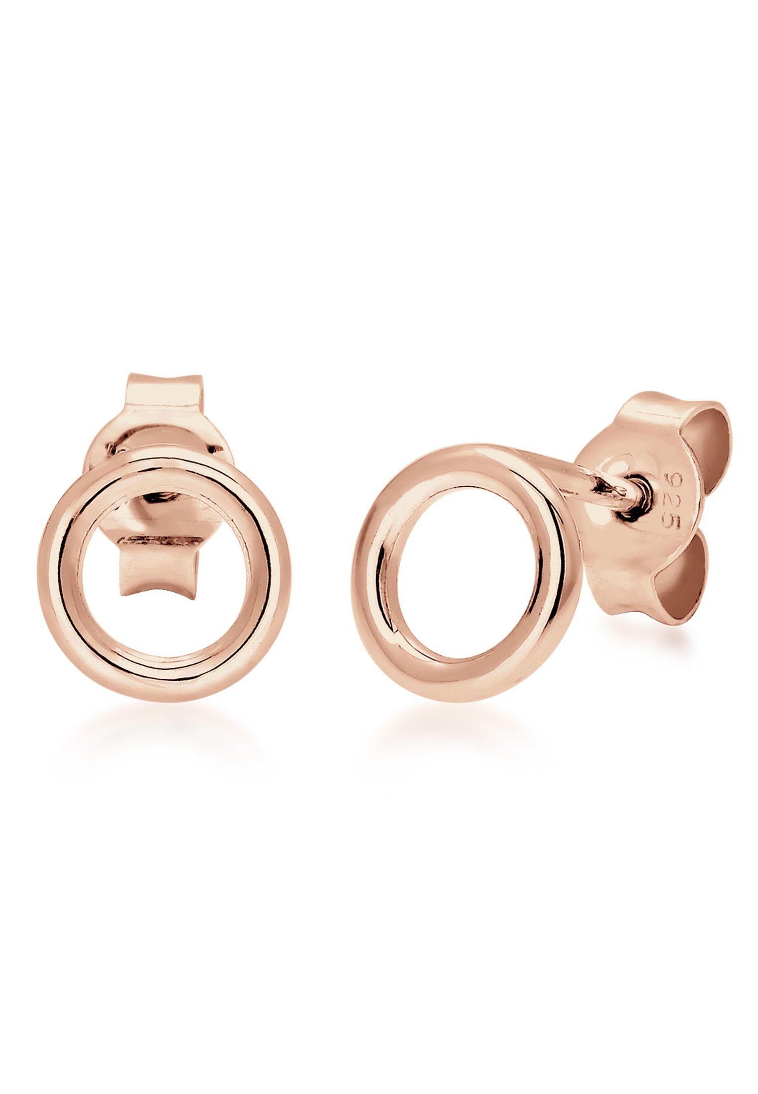 Elli Paar Ohrstecker Basic Kreis Geo Minimal Filigran 925 Silber, Geo günstig online kaufen