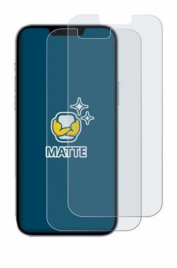 BROTECT Schutzfolie für Apple iPhone 13 Pro Max, Displayschutzfolie, 2 Stück, Folie matt entspiegelt
