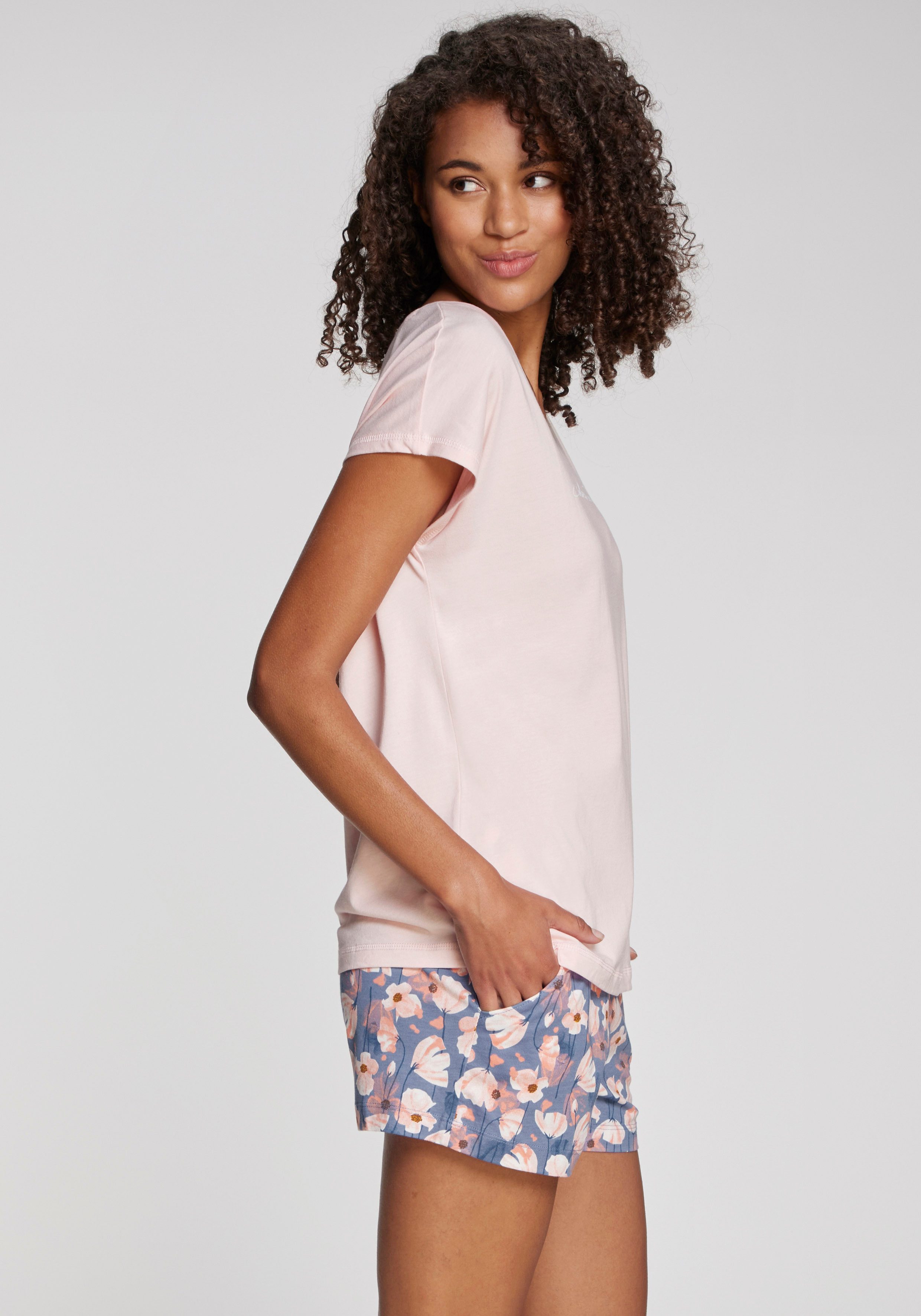 Vivance Dreams by Lascana Pyjamashorts mit schönem Muster