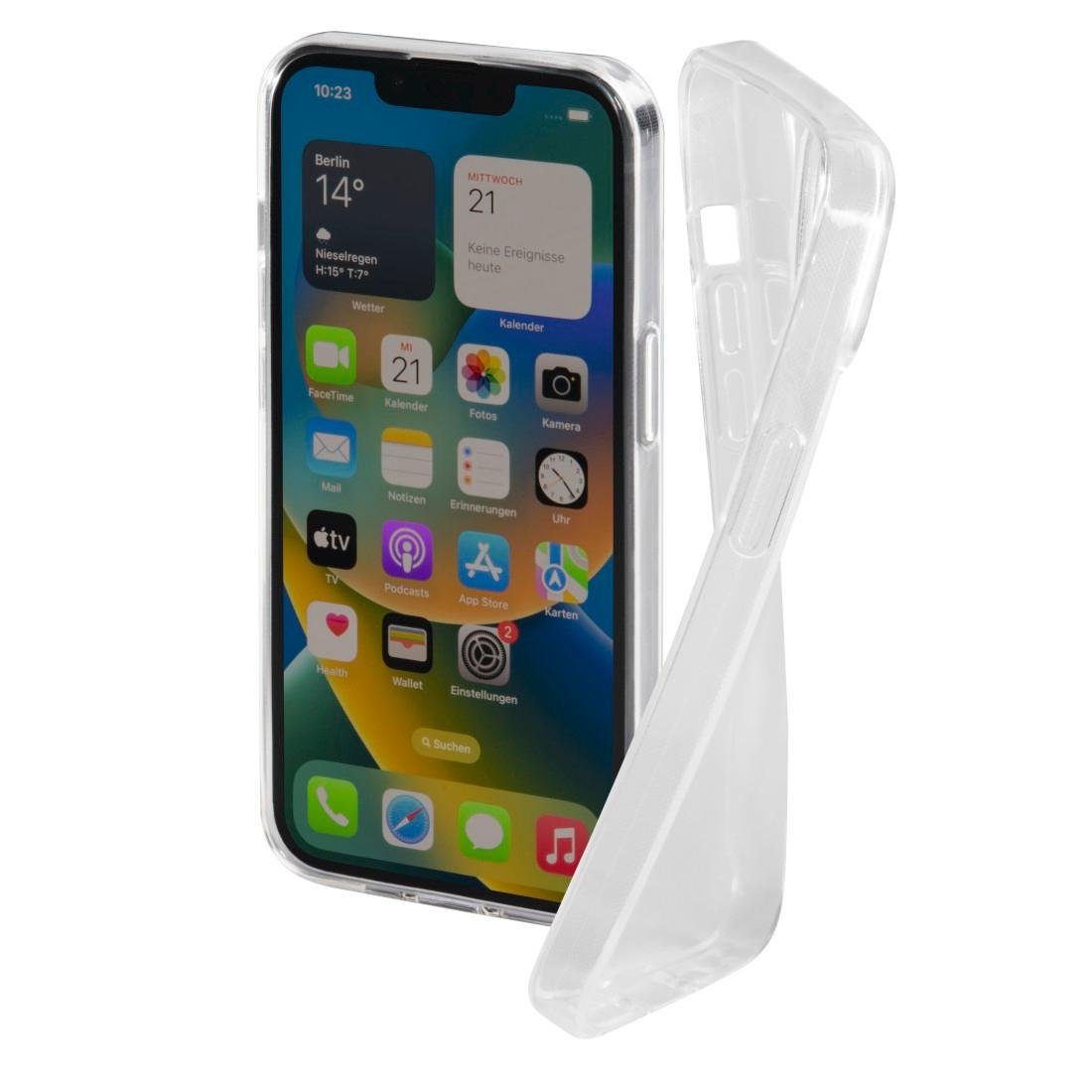 Hama Smartphone-Hülle Cover "Crystal Clear" für Apple iPhone 14, Transparent, Hülle