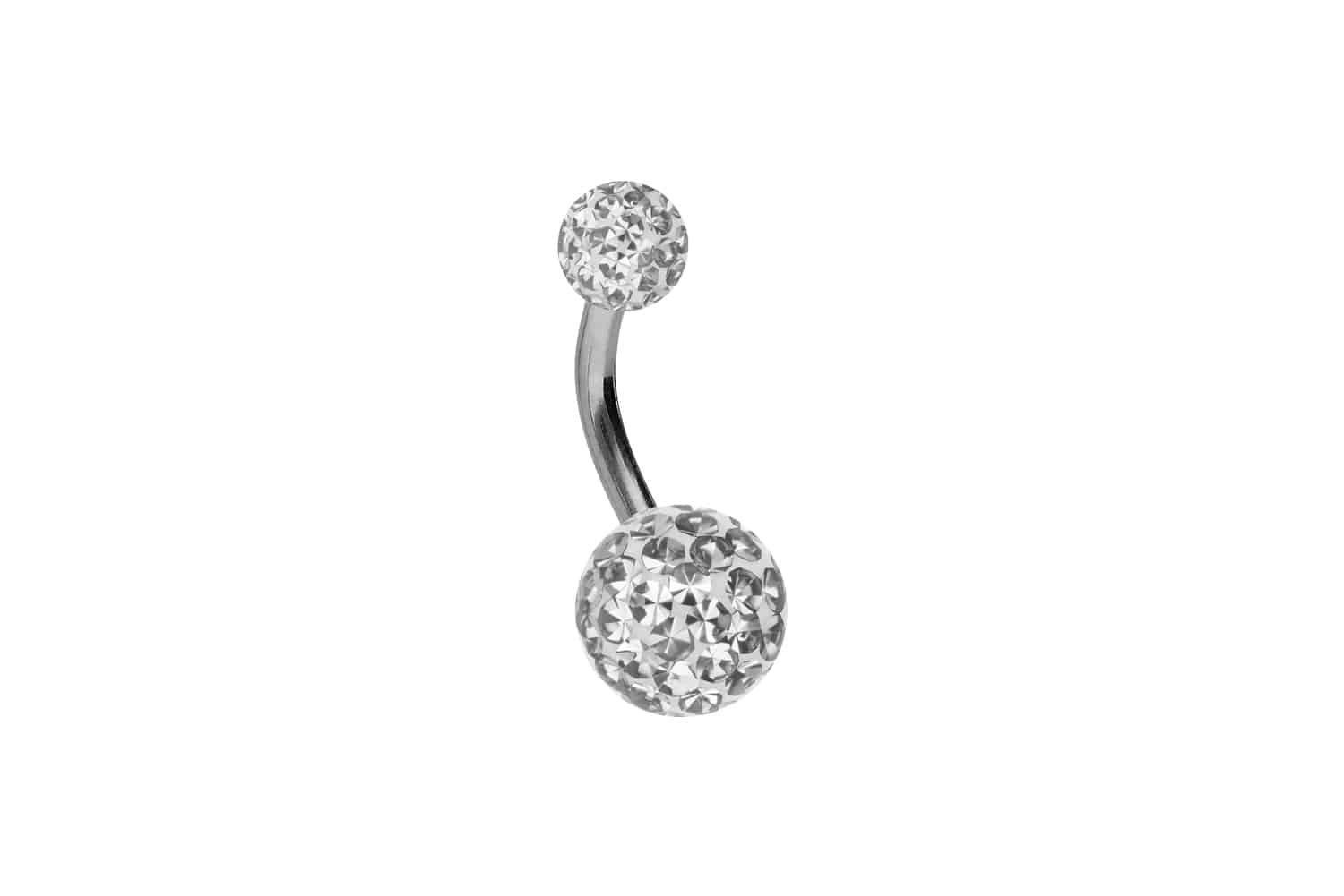 PIERCINGLINE Bauchnabelpiercing Chirurgenstahl Bananabell EPOXY-KUGELN (Bananabells, 1-tlg)