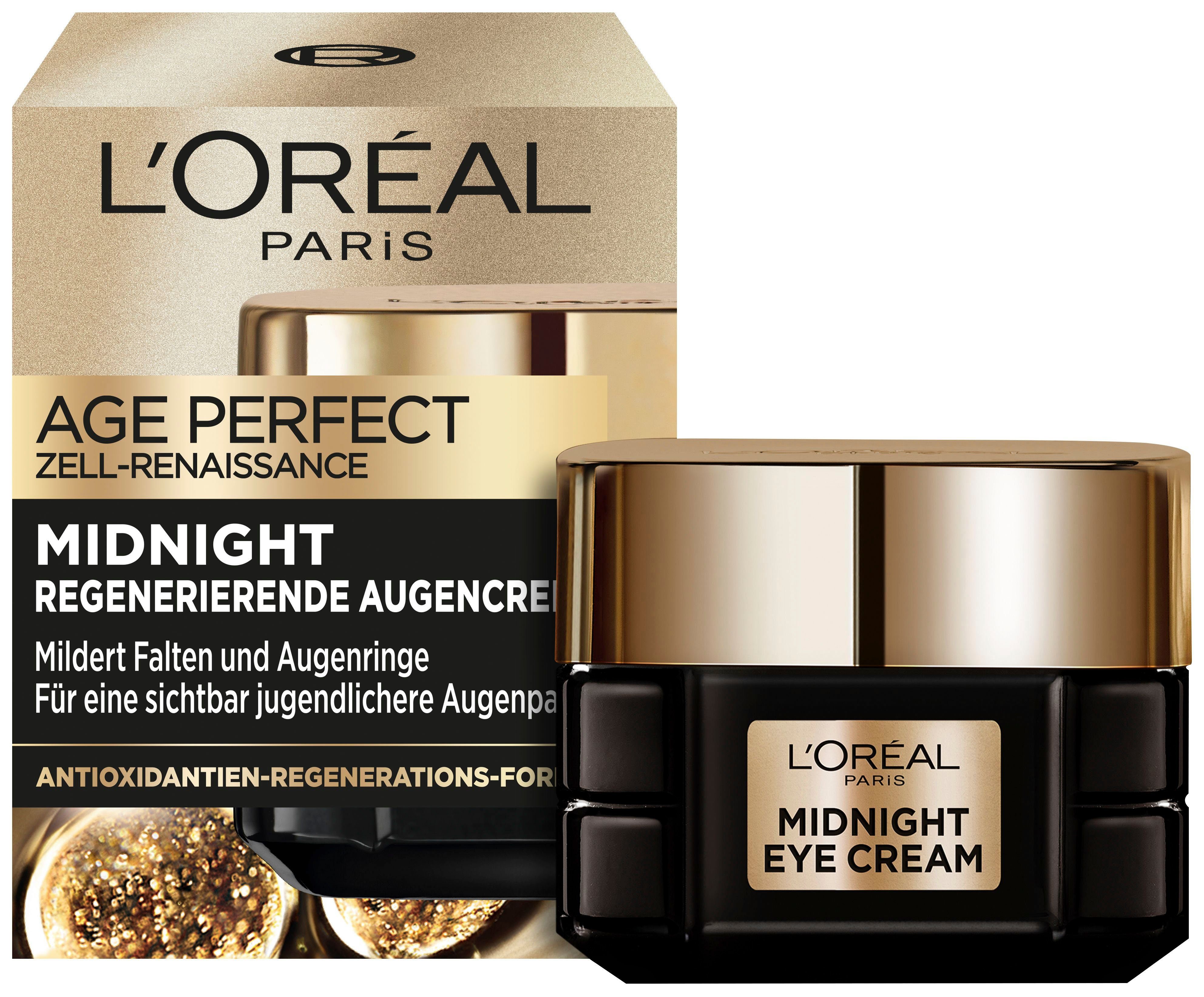 L'ORÉAL PARIS Augenserum AGE PERFECT ZELL-RENAISSANCE MIDNIGHT AUGENCREME, mit optimal angepasster Formel für die Nacht