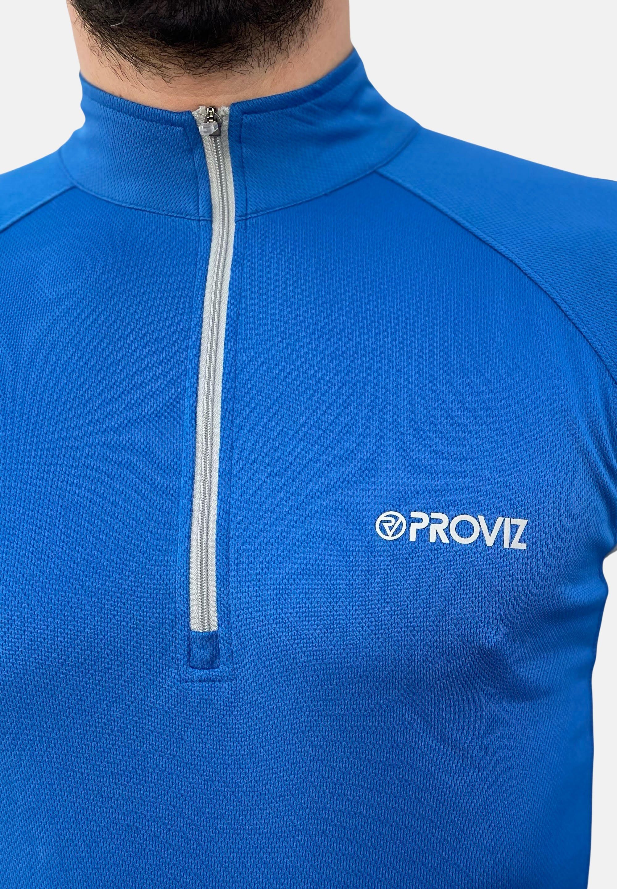 feuchtigkeitsabsorbierend, reflektierend blue ProViz Klassisch Laufshirt Ultraleicht,