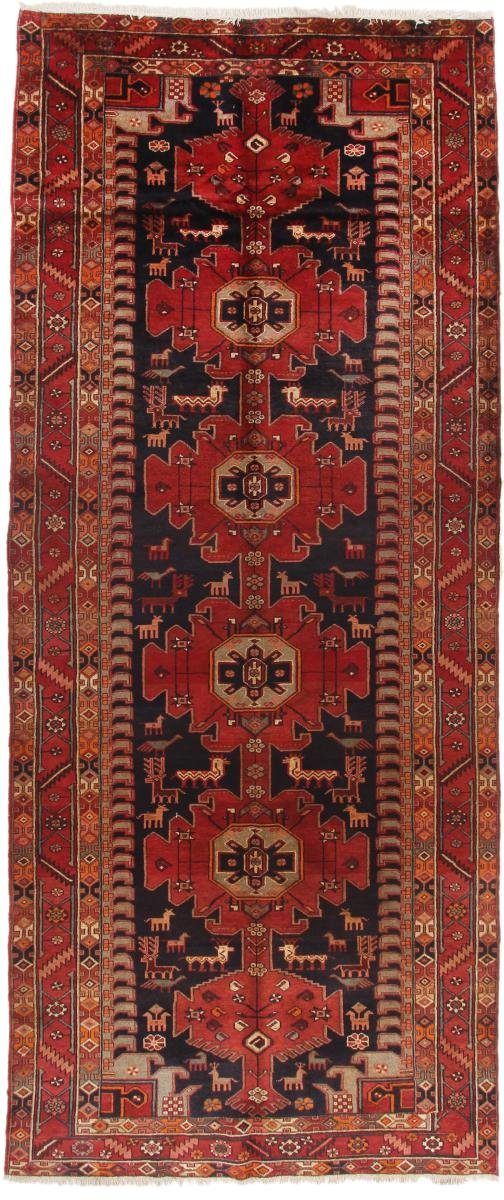Orientteppich Shahsavan 154x375 Handgeknüpfter Orientteppich / Perserteppich, Nain Trading, rechteckig, Höhe: 12 mm