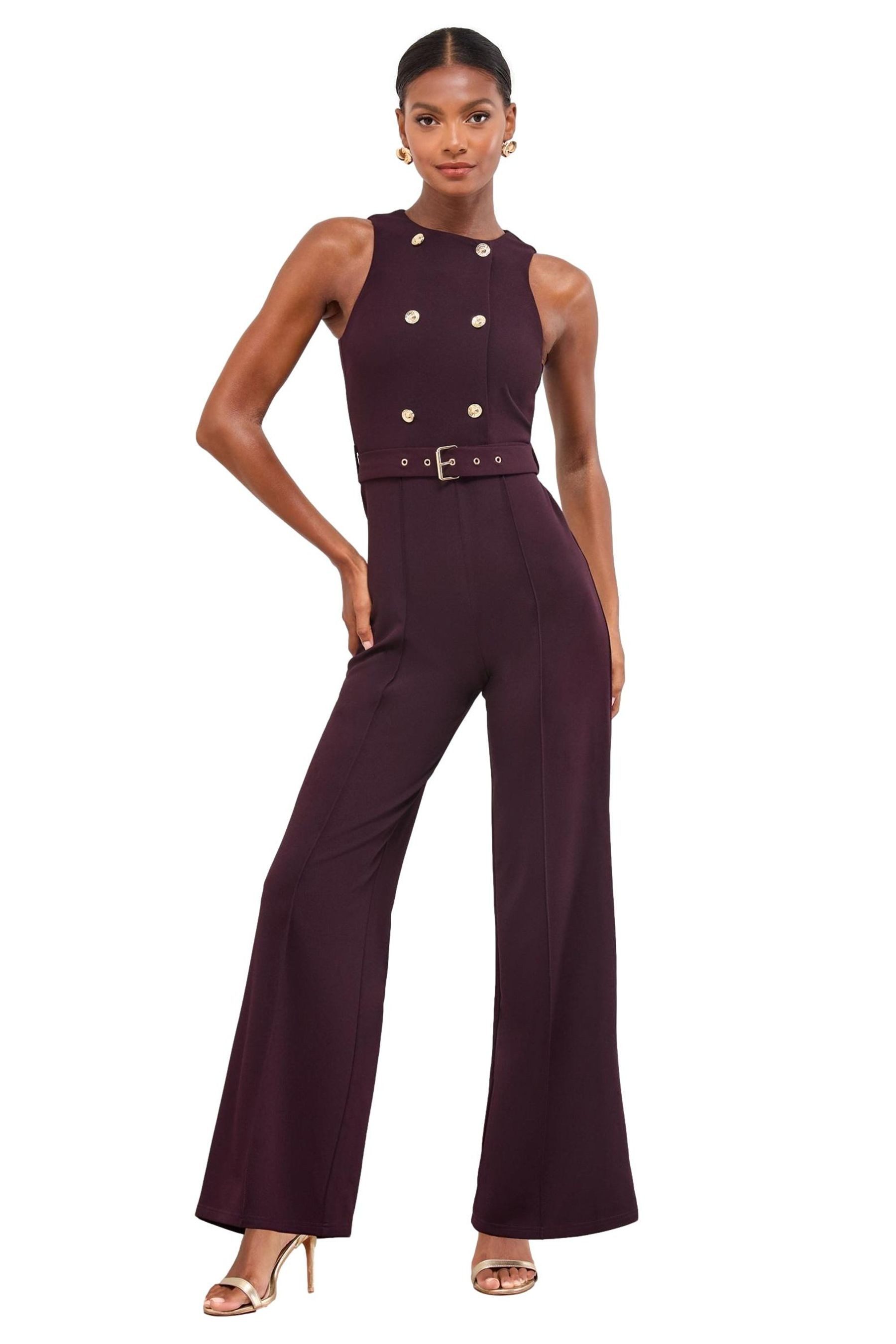 LIPSY Jumpsuit Lipsy Ärmelloser Jumpsuit mit Gürtel (1-tlg) günstig online kaufen