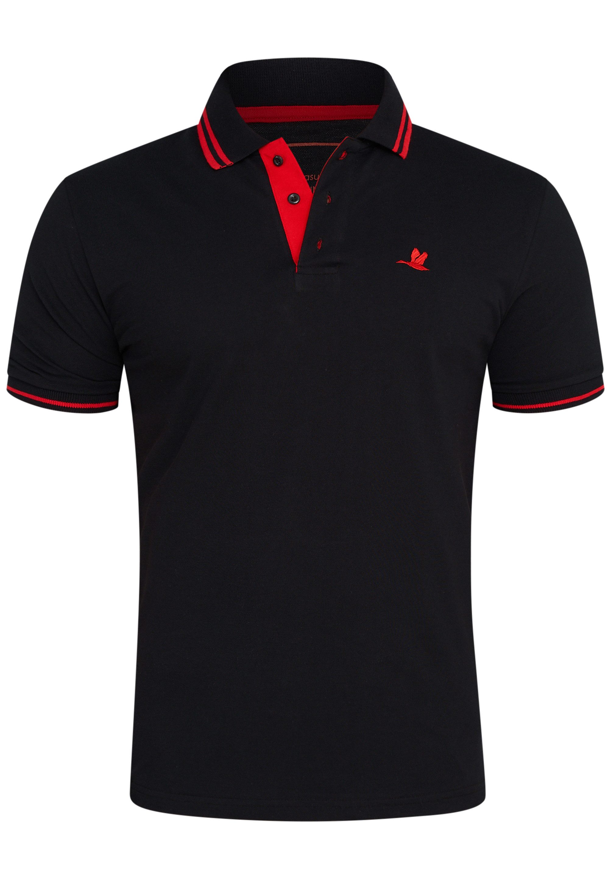 Rello & Reese Poloshirt RRSALTILLO Herren Kurzarm Polo-Hemd T-Shirt in Piqu günstig online kaufen