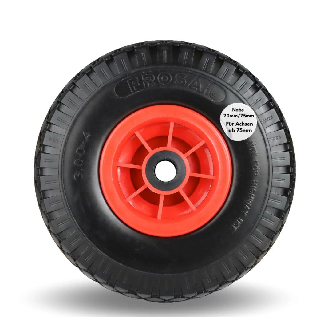Frosal Ersatzrad FROSAL Ersatzrad - PU Rad Nabe 20mm/75mm pannensicher (1 St)