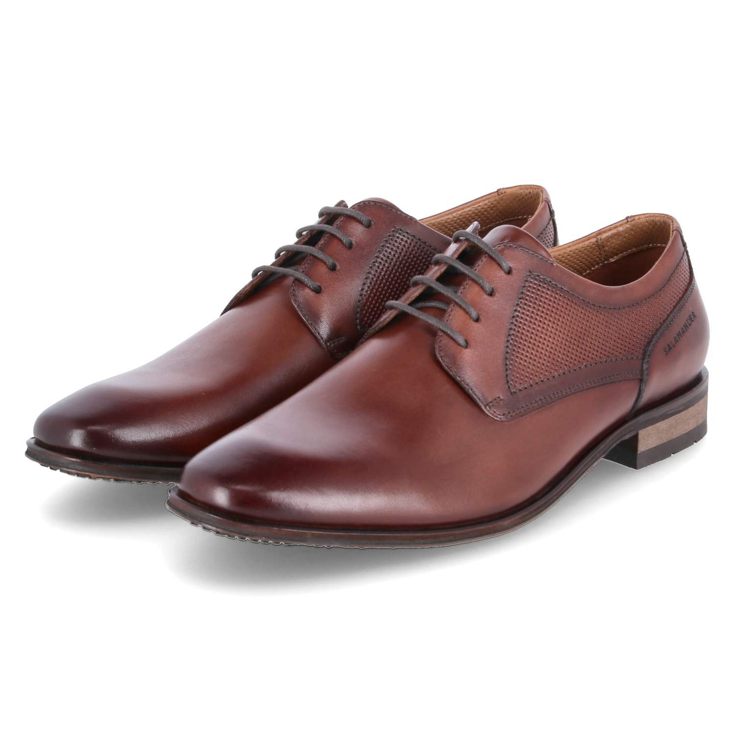 Salamander E11ASW011100-6300 Herren Glattleder brown Schnürschuh