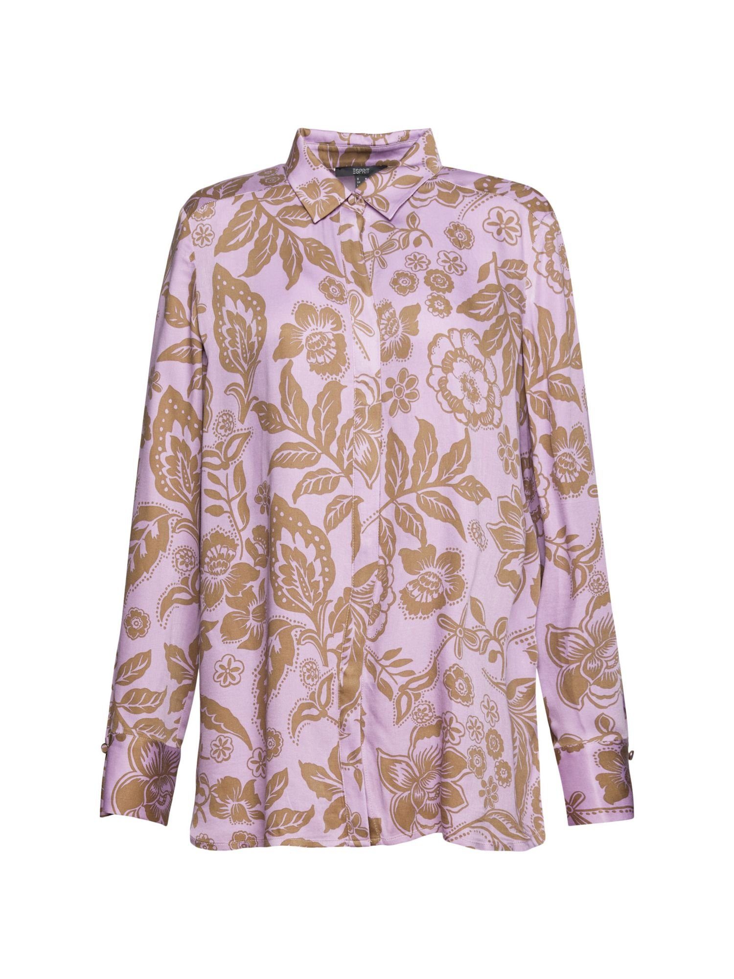 Esprit Collection Langarmbluse »Bluse mit floralem Print, LENZING™  ECOVERO™« online kaufen | OTTO