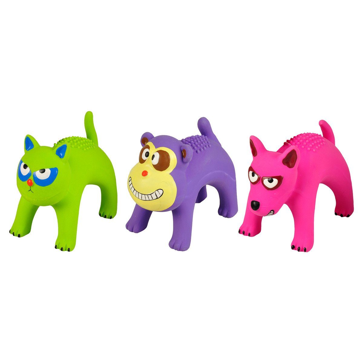 Tierquietschie Hundespielzeug Latex Katze/Affe/Hund