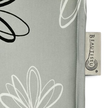 Beautissu Polsterauflage Floral, (4 St), 4er Set Niederlehner Auflage 100x50x6cm
