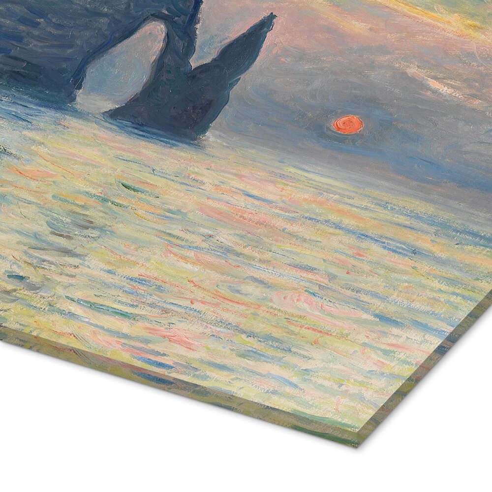 Posterlounge Wandbild Klippe im Morgengrauen, 1883, Claude Monet, erhältlich als Poster, Leinwandbild, Wandsticker oder Acrylglasbild