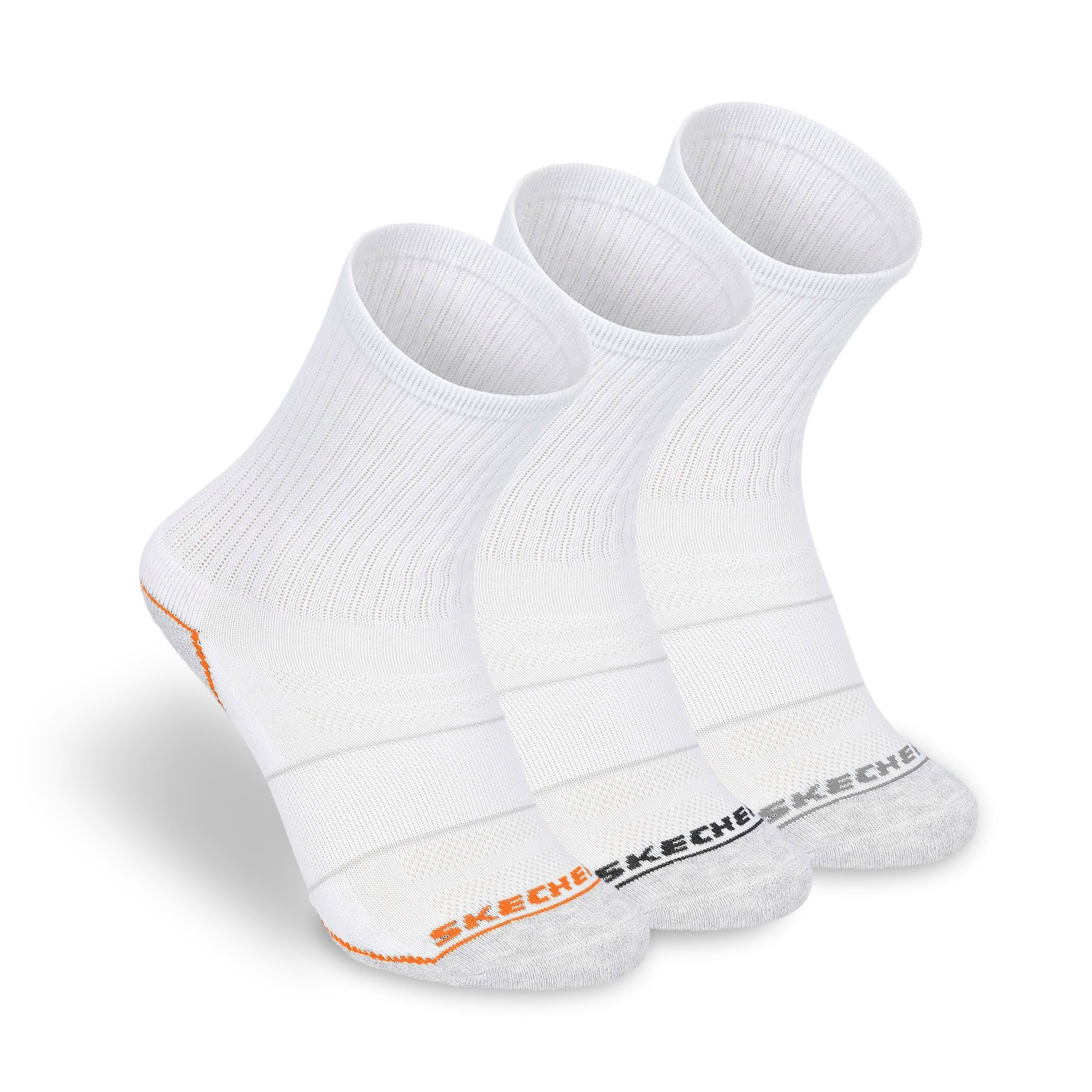 Skechers Arbeitssocken Socken Herren Damen 39-42 Multi Pack mit Mesh Belüftungstechnologie (3er, 6er und 12er Pack) Robustes Material und bequemer Tragekomfort - Fußgewölbe-Unterstützung