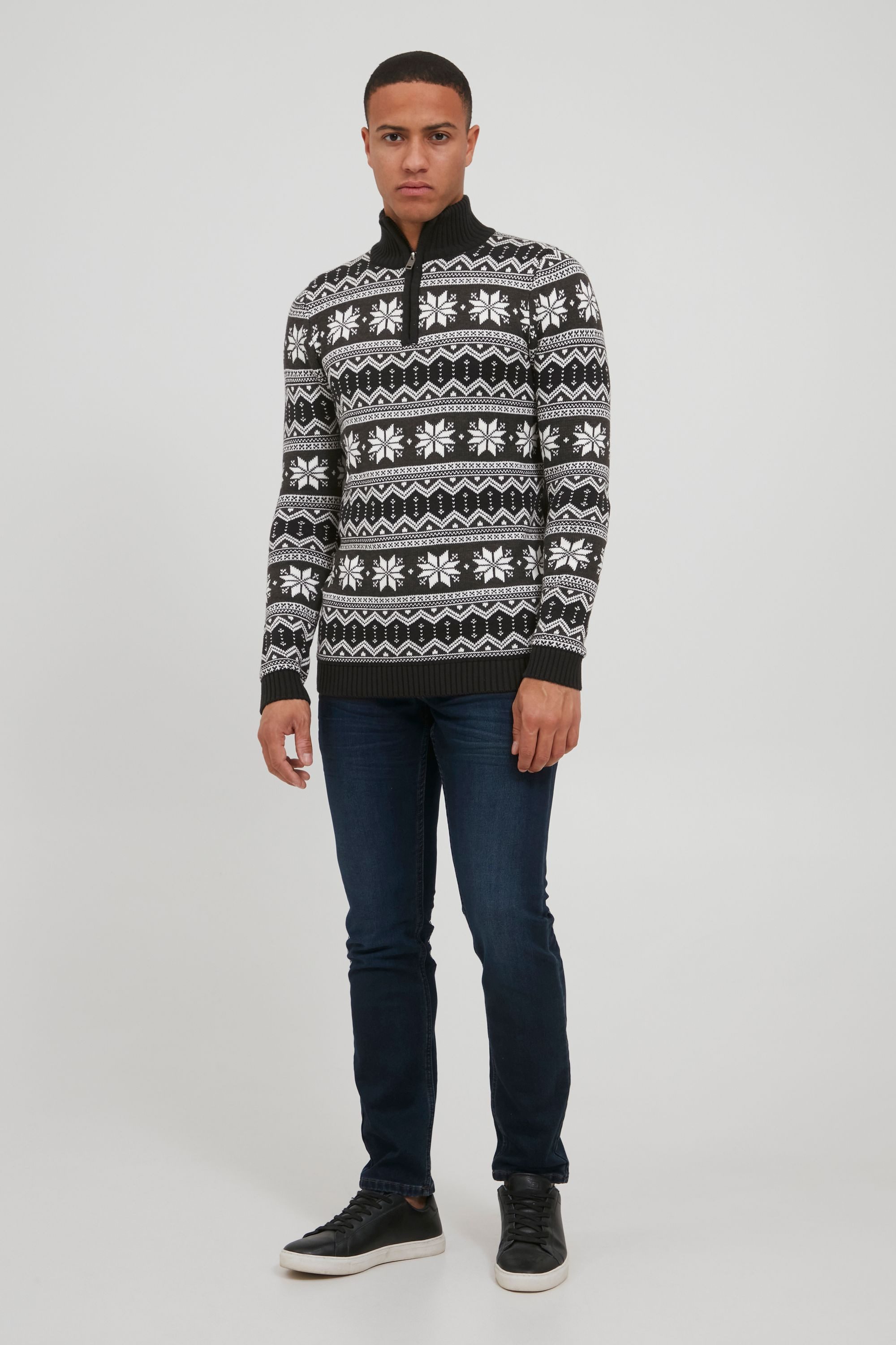 !Solid Troyer SDWinoldo Troyer mit Weihnachts-Strickmuster günstig online kaufen