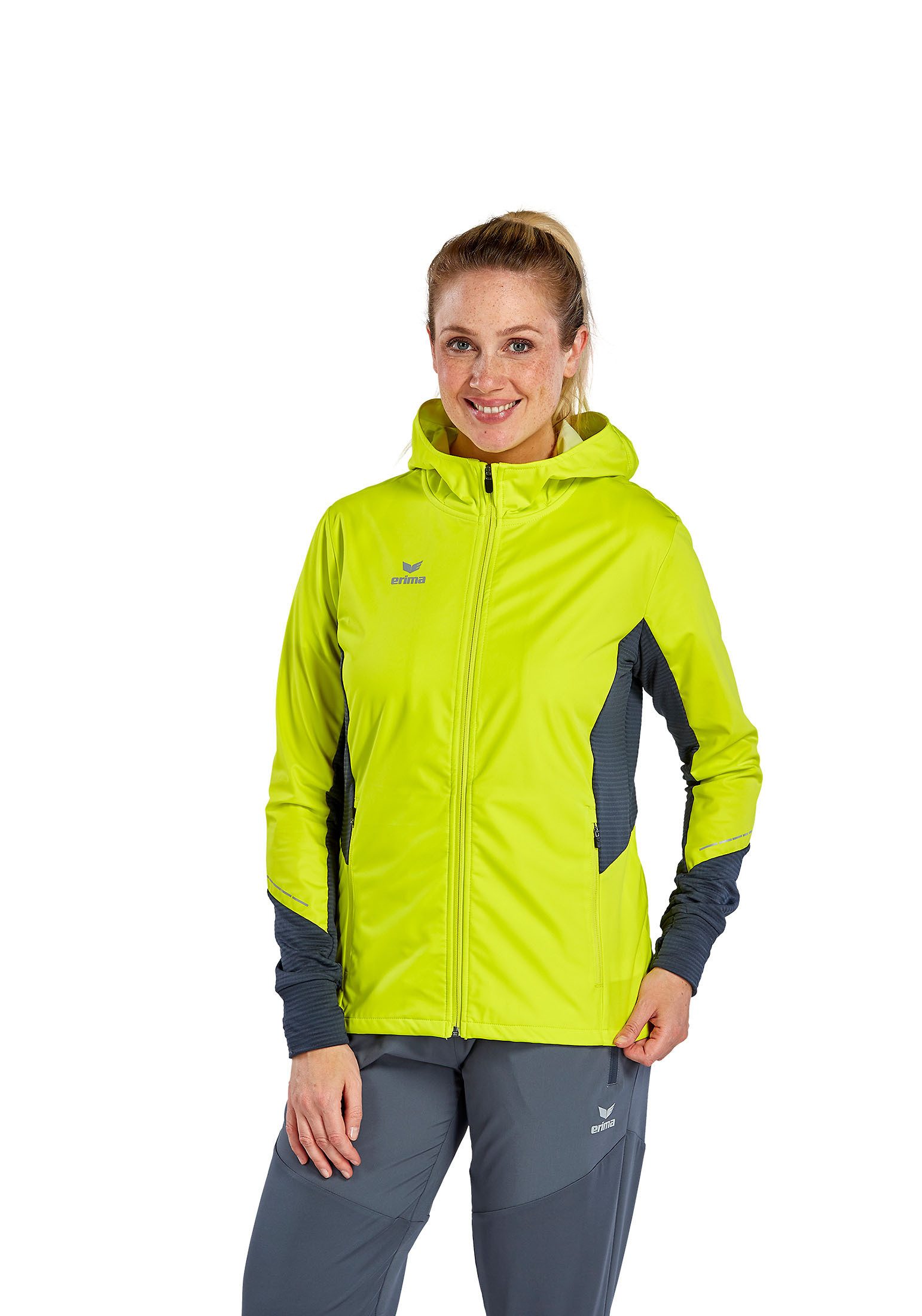Erima Laufjacke RACING Running Jacke Damen Leichtes, wasserabweisendes Material