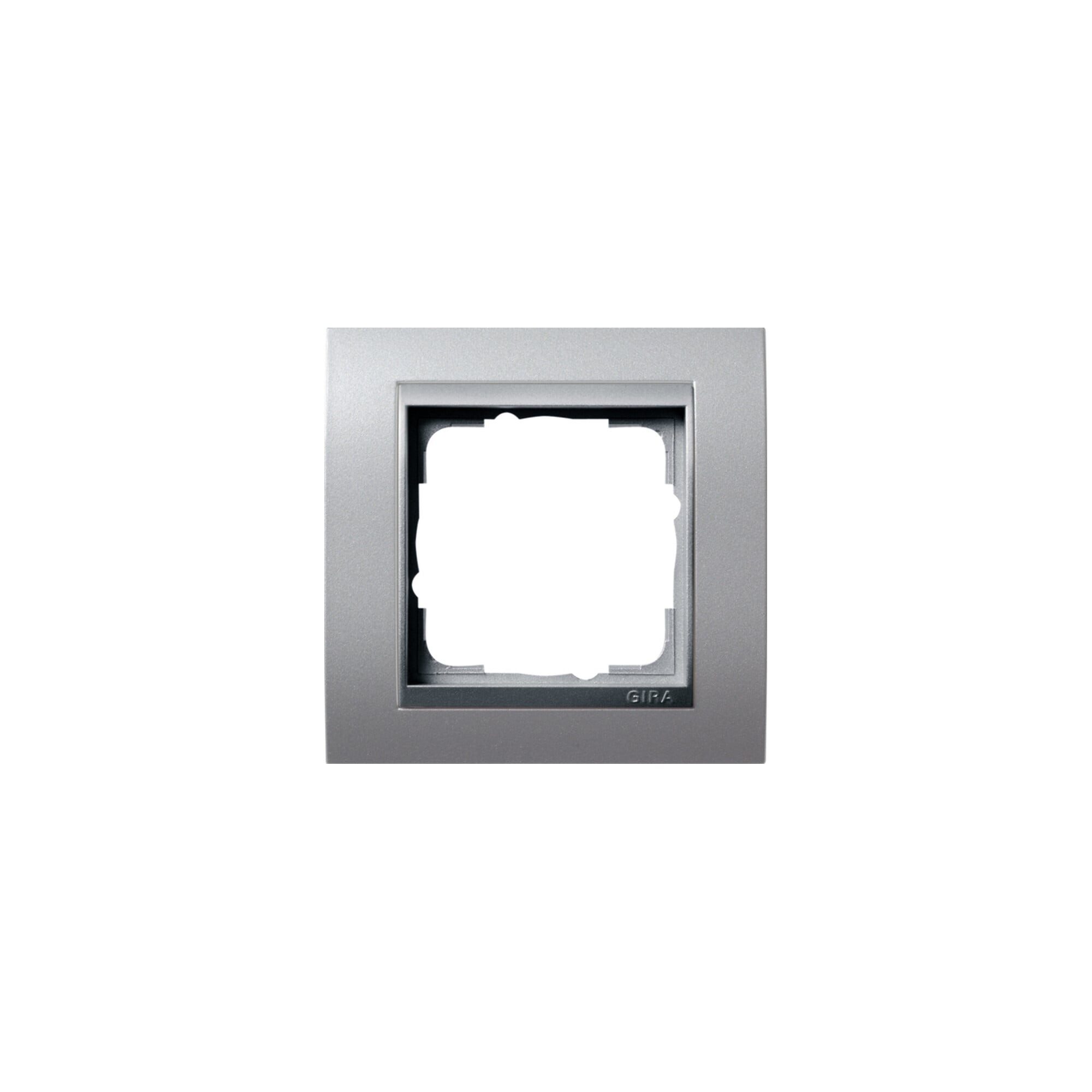 GIRA Schalter Gira Abdeckrahmen 1f.alu m.alu.ZL, Event 021136