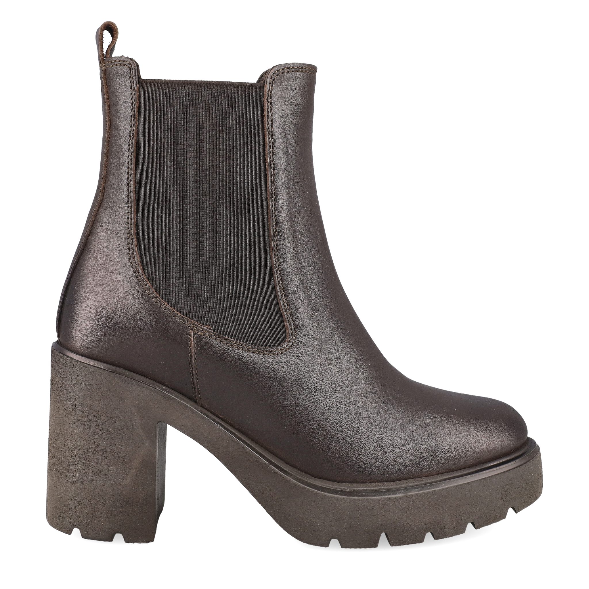 Unisa Unisa KLINO_BNA WENGUE, Stiefeletten, Chelsea Boots, Braun, Damen Stiefelette
