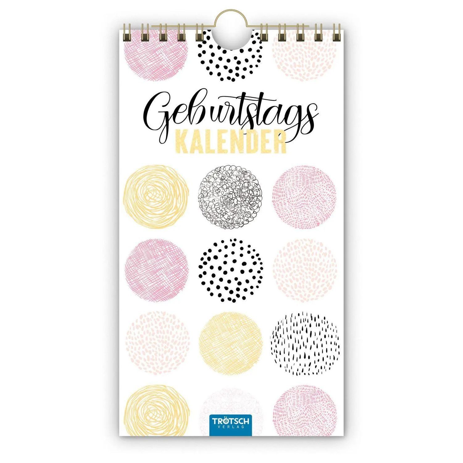 Trötsch Verlag Wandkalender Trötsch Geburtstagskalender Glamour