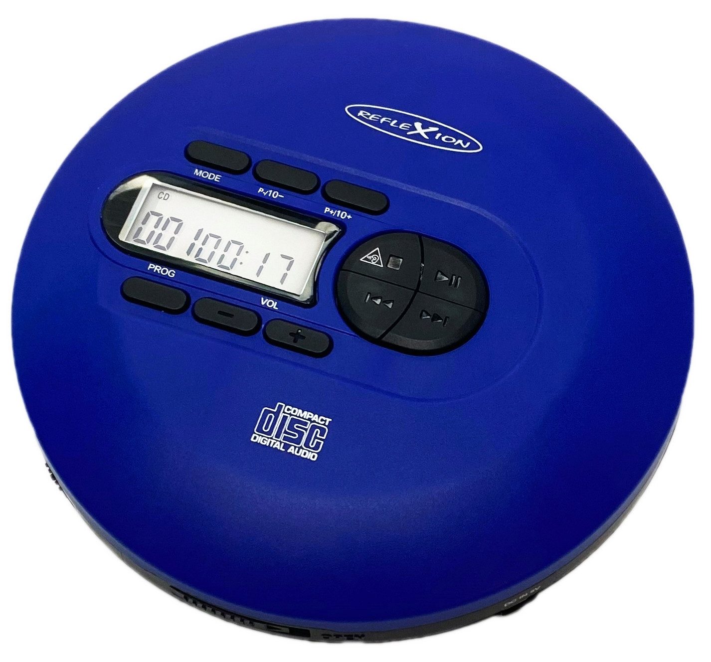 Reflexion PCD520MF Hochwertiger Discman für ein unverwechselbares Hörerlebnis tragbarer CD-Player (PPL-UKW Radio, Antishock-System, Hörbuchfunktion, inkl. Ohrhörer)