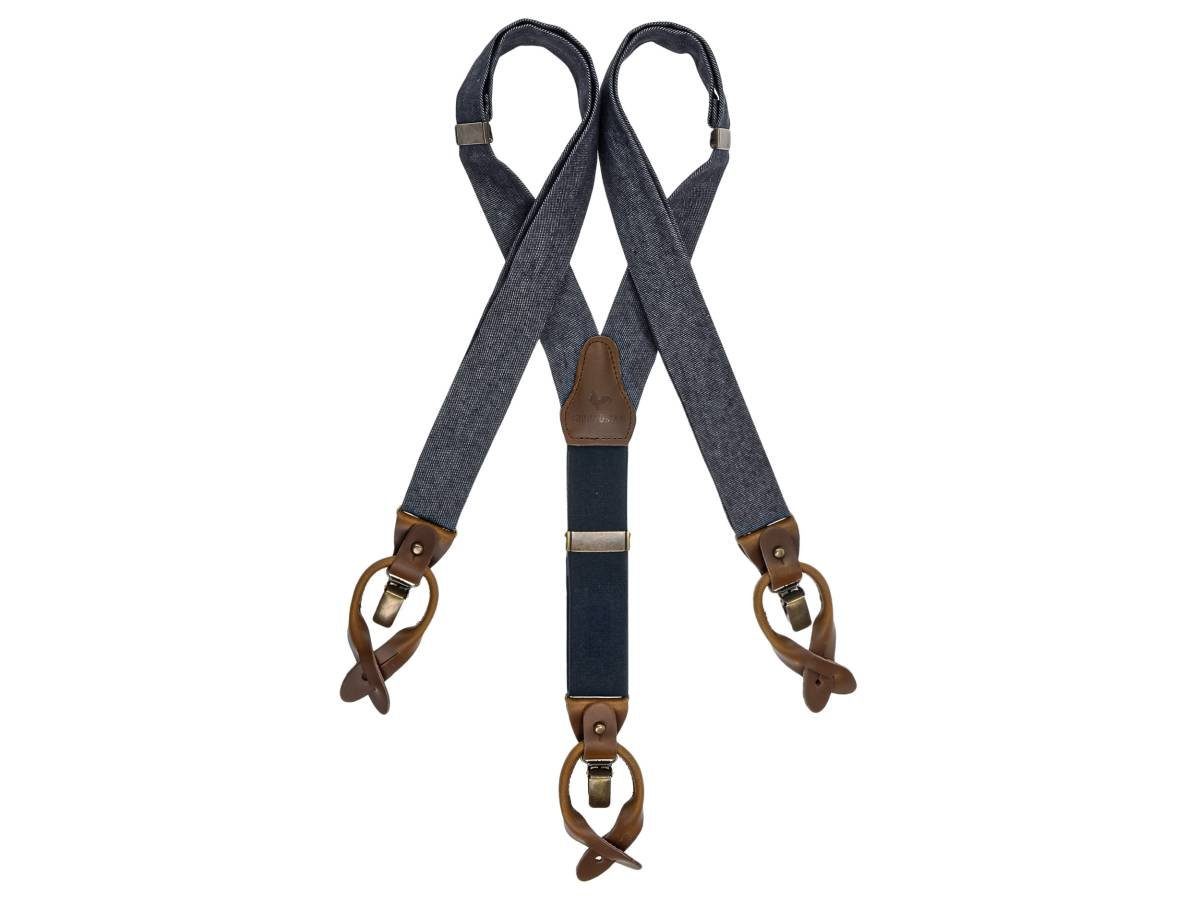 Sir Redman Hosenträger Work Holländer Y-Form Leder, 35mm Trägerbreite, 130c günstig online kaufen